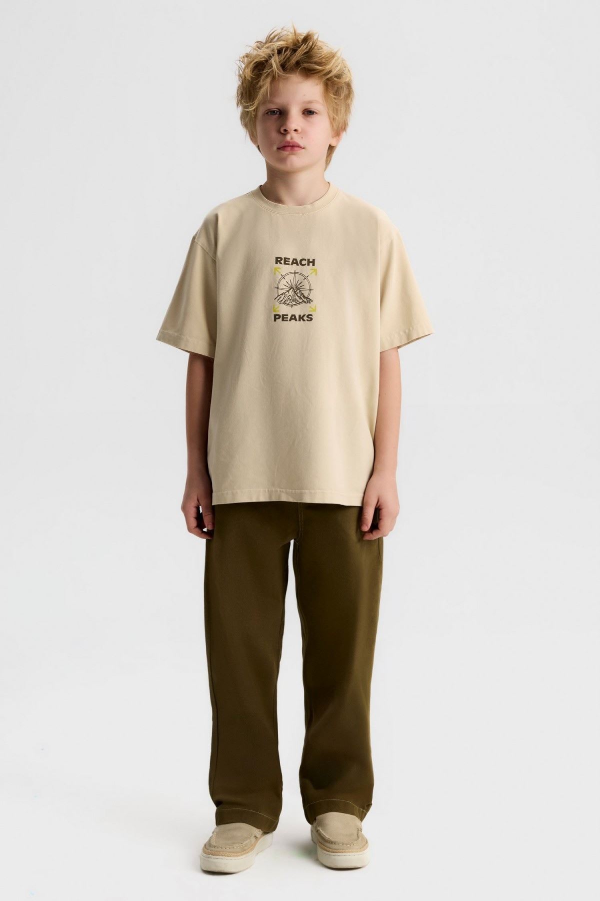 8-14 Yaş Peack Soldier Erkek Çocuk Takım-Latte