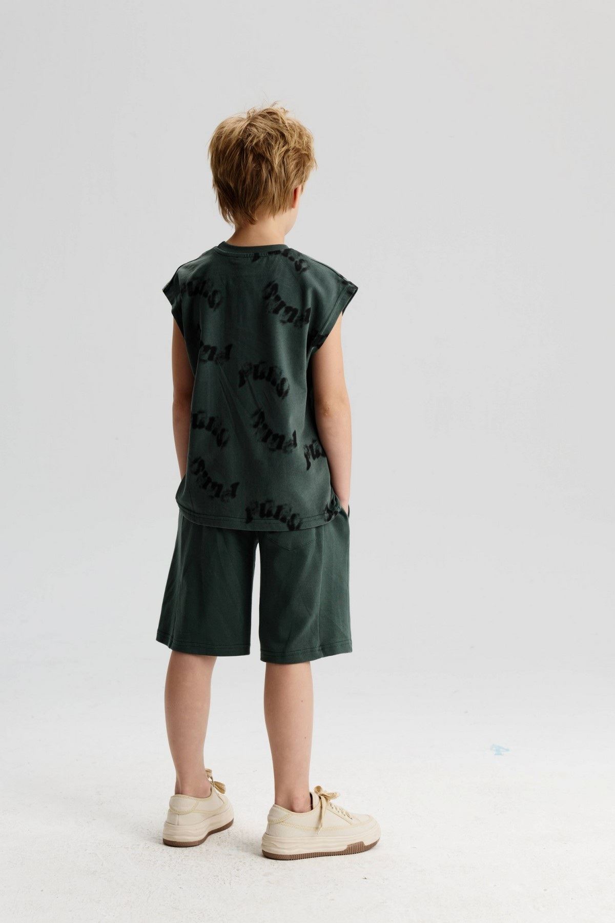 8-14 Yaş Stronger Finish Erkek Çocuk Takım-Haki