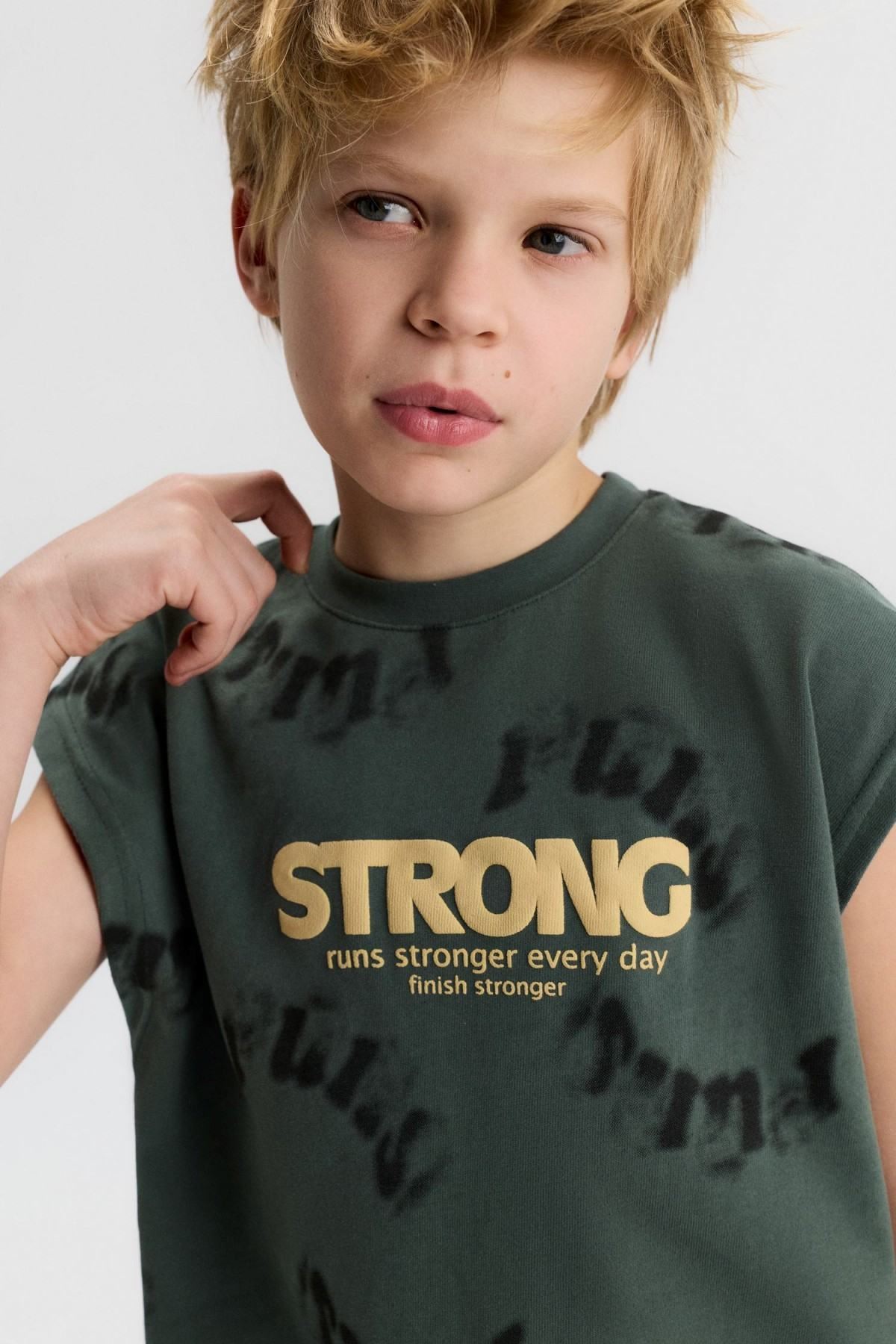 8-14 Yaş Stronger Finish Erkek Çocuk Takım-Haki