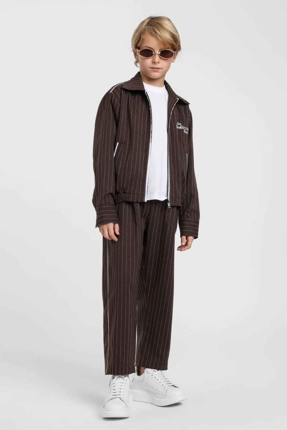 10-14 Yaş Henry Deluxe Erkek Çocuk 3'Lü Takım-Kahverengi