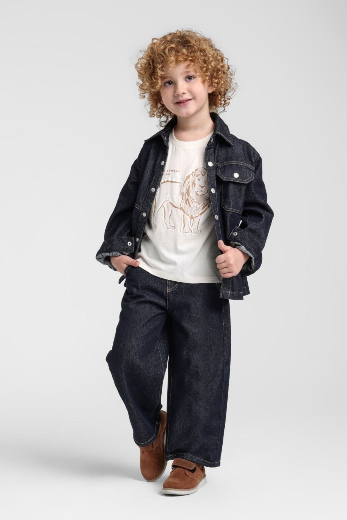 1-5 Yaş Leon Always Erkek Çocuk 3'Lü Takım-İndigo