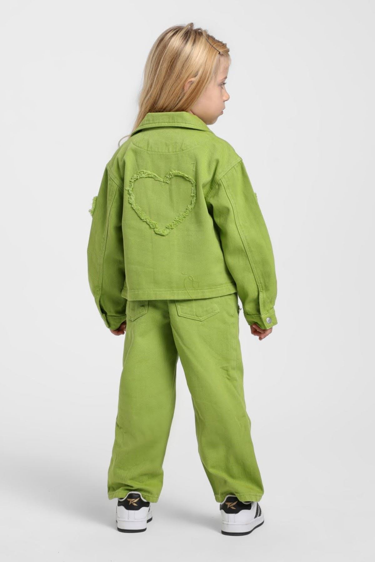 1-5 Yaş Sugar Cherry Kız Çocuk 3'Lü Takım-Yeşil