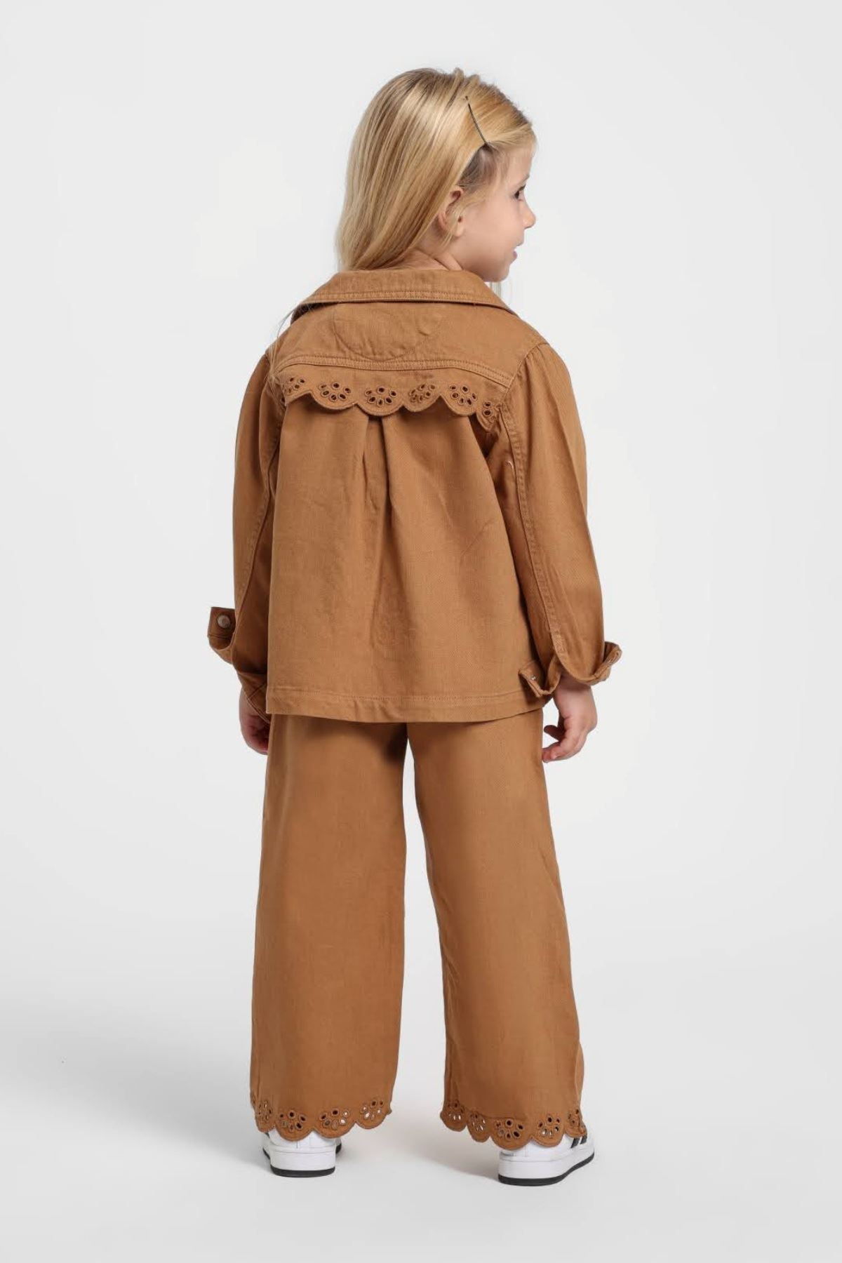 1-5 Yaş Berceste Love Kız Çocuk 3'Lü Takım-Caramel