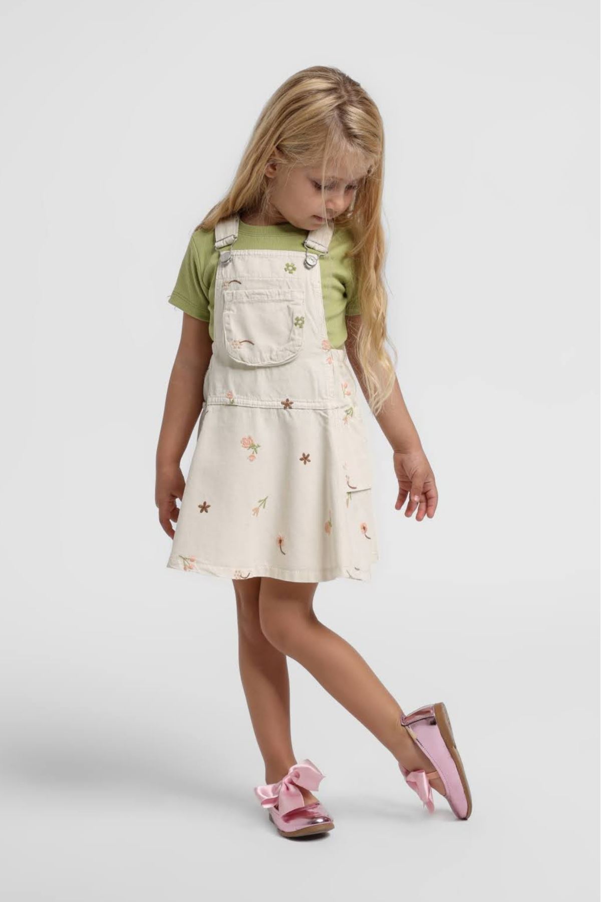 1-5 Yaş Cotto Daisy Kız Çocuk Jile Takım-Latte