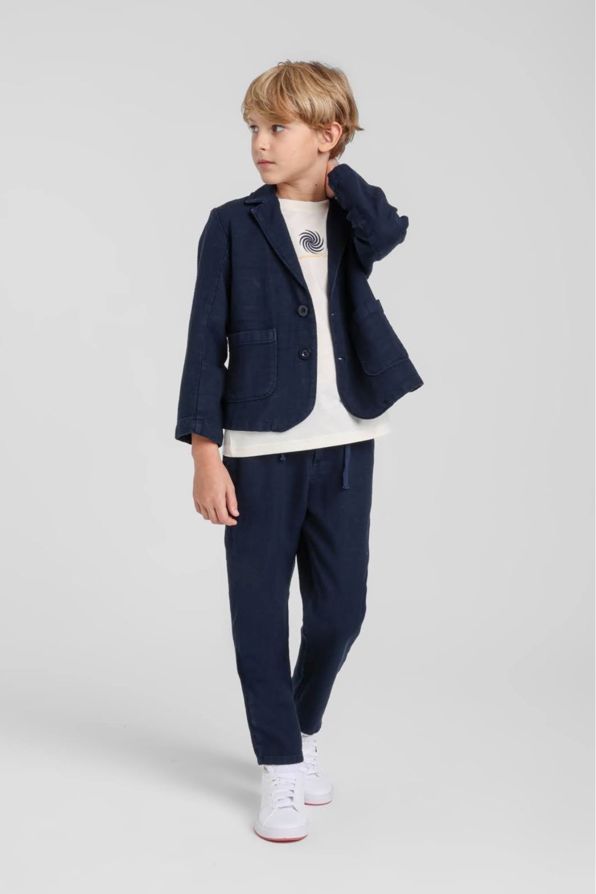5-14 Yaş Royal Atlas Erkek Çocuk 3'Lü Takım-Lacivert