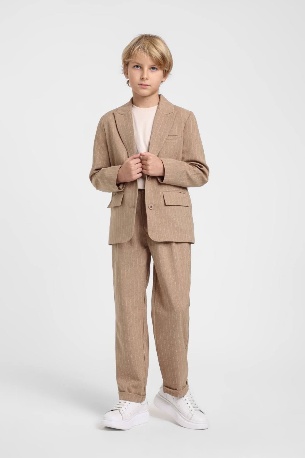 10-14 Yaş Cotto Exclusive Erkek Çocuk 3'Lü Takım-Camel