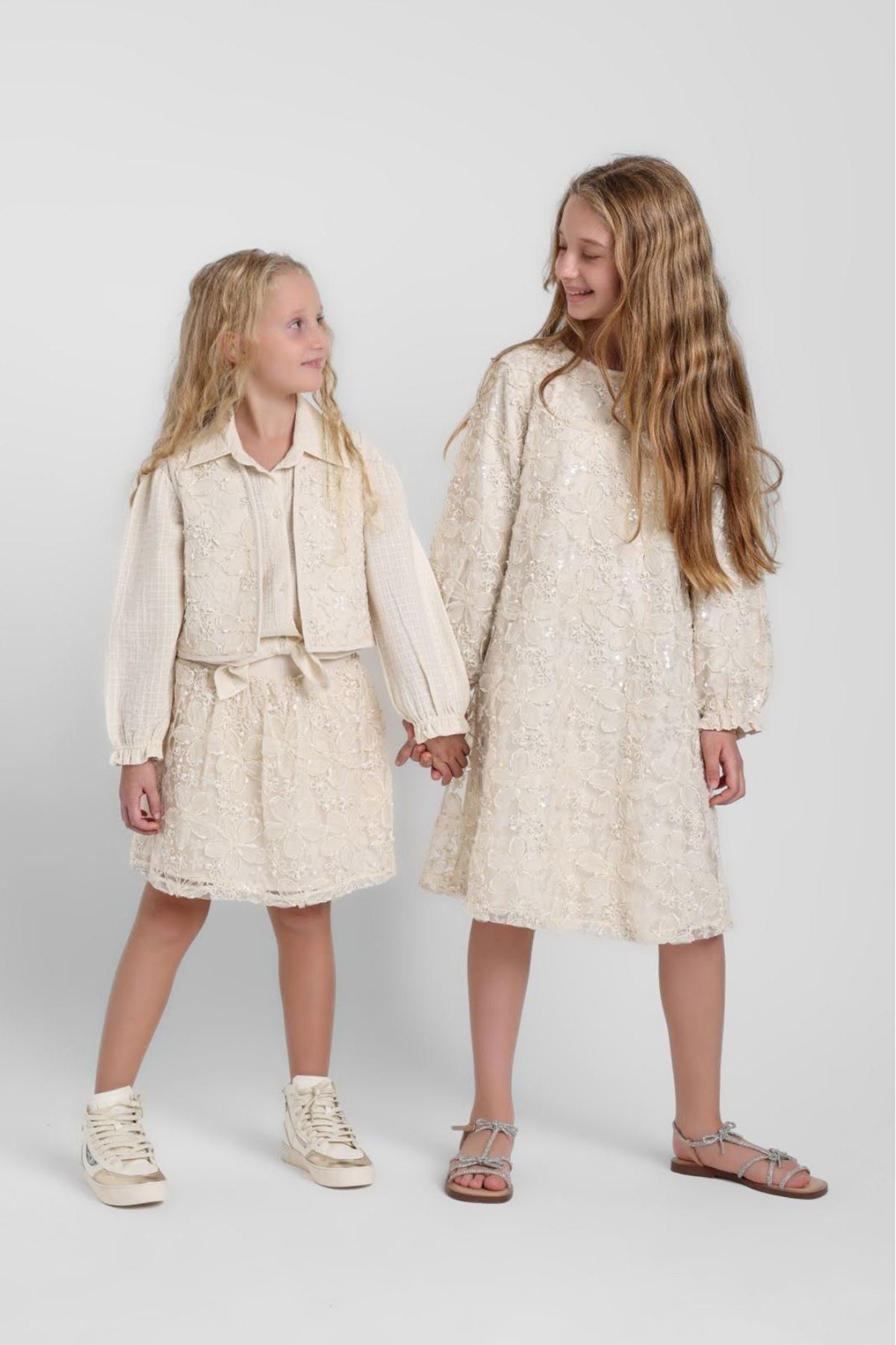 5-9 Yaş Pavlova Lena Kız Çocuk 3'Lü Takım-Latte