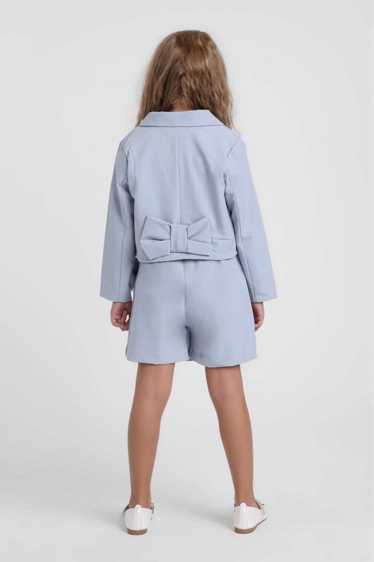 5-9 Yaş Romantic Luna Kız Çocuk 3'Lü Takım-Mavi