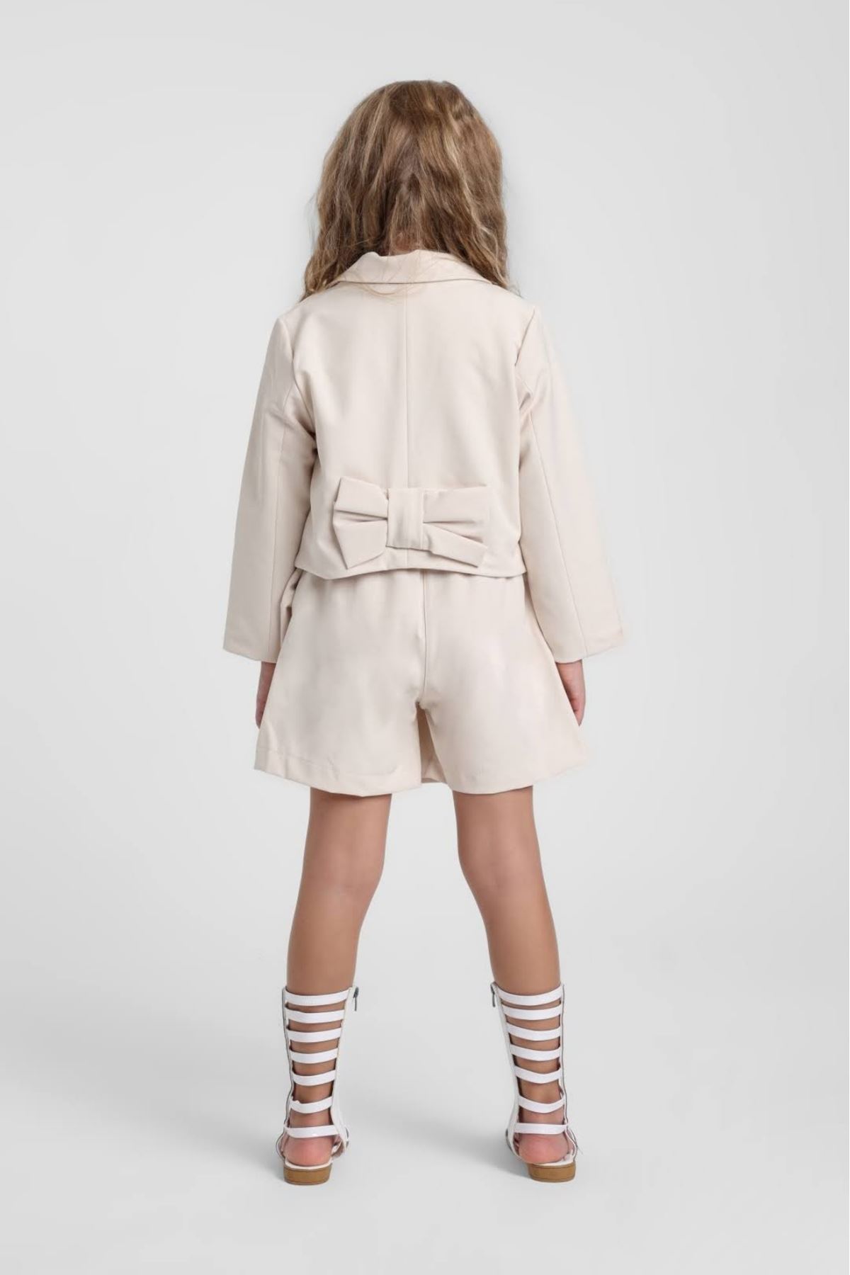 5-9 Yaş Romantic Luna Kız Çocuk 3'Lü Takım-Latte