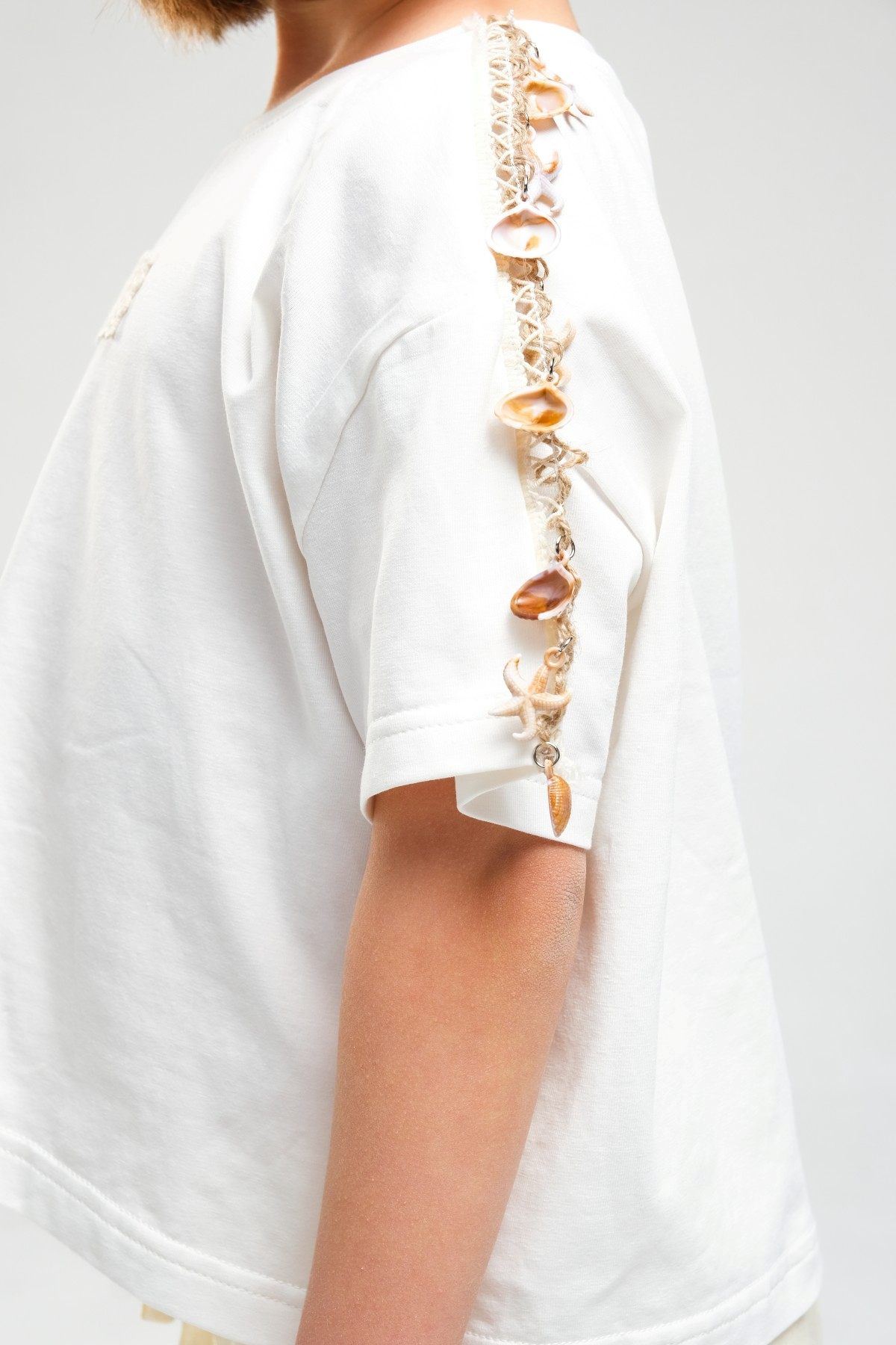 4-8 Yaş SeaShell Sugar Kız Çocuk Takım-Sarı