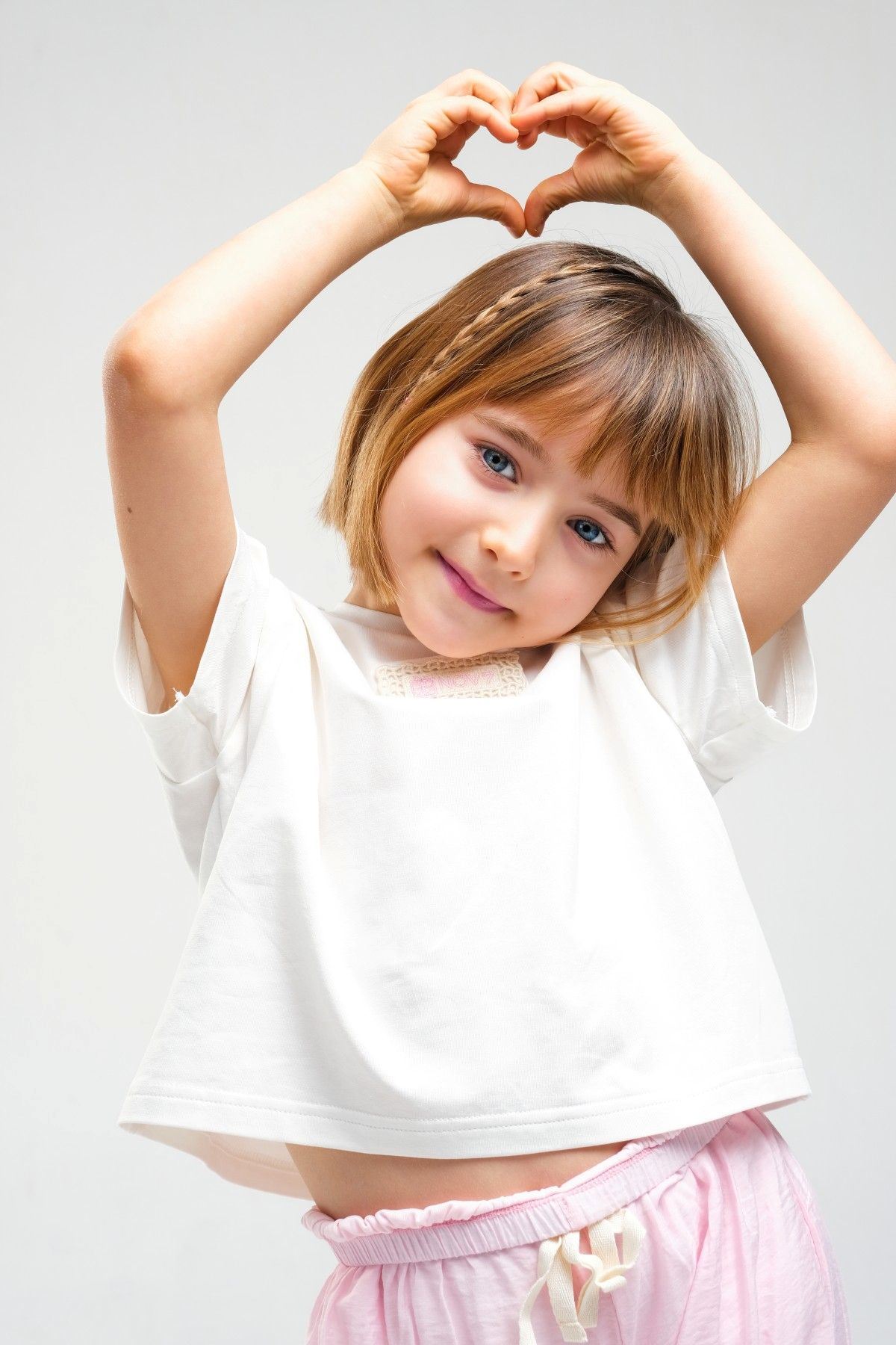 4-8 Yaş SeaShell Sugar Kız Çocuk Takım-Şeker Pembe