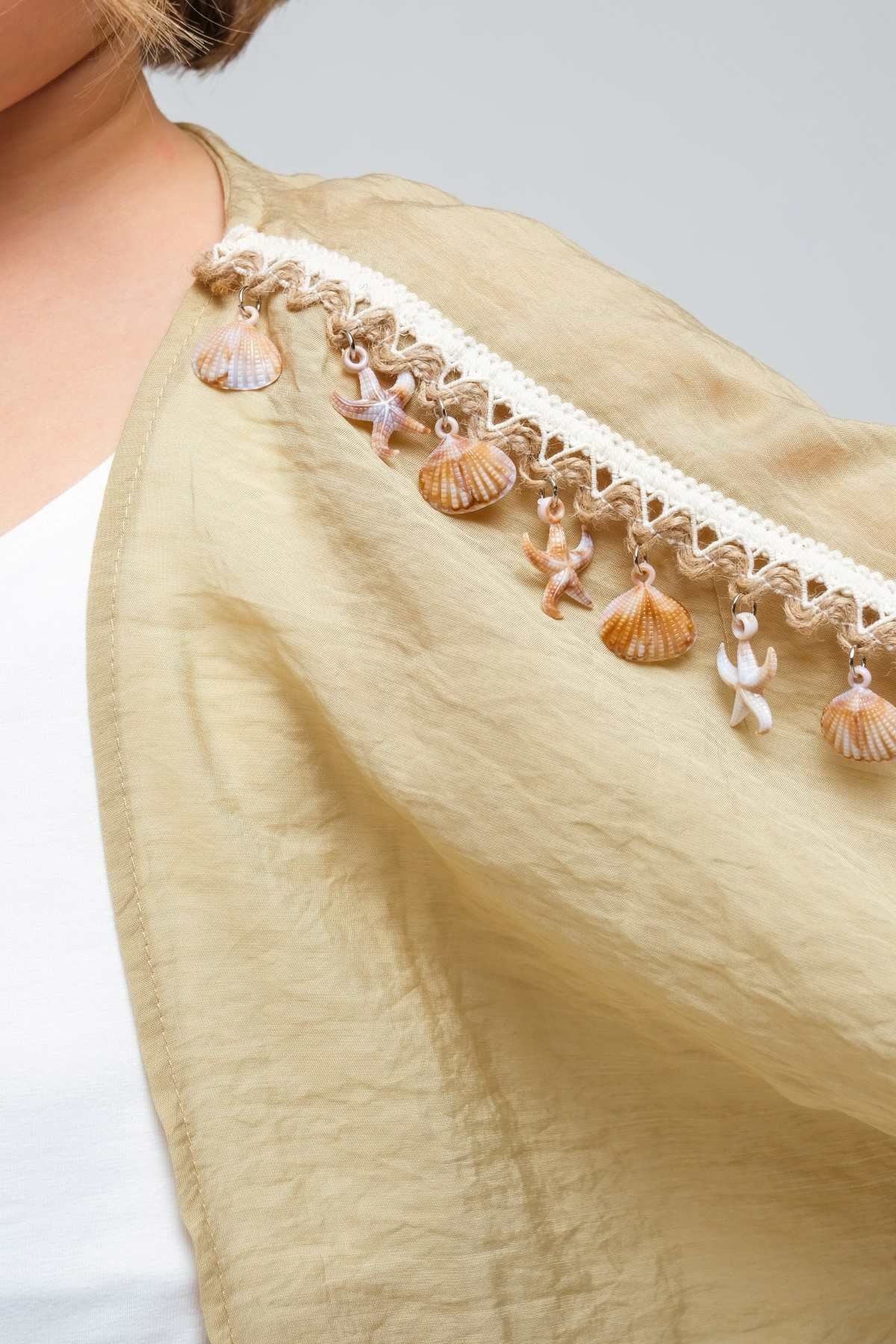 4-8 Yaş SeaShell Sugar Kız Çocuk 3'Lü Takım-Haki