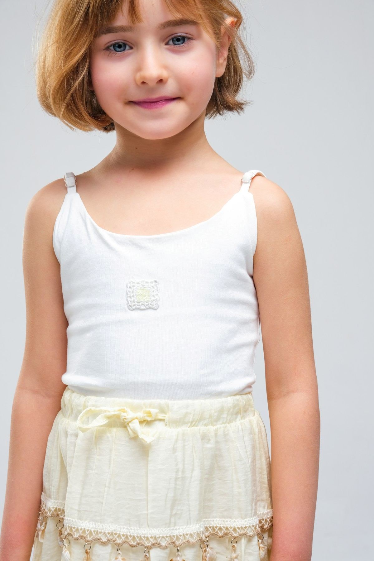 4-8 Yaş SeaShell Sugar Kız Çocuk 3'Lü Takım-Sarı