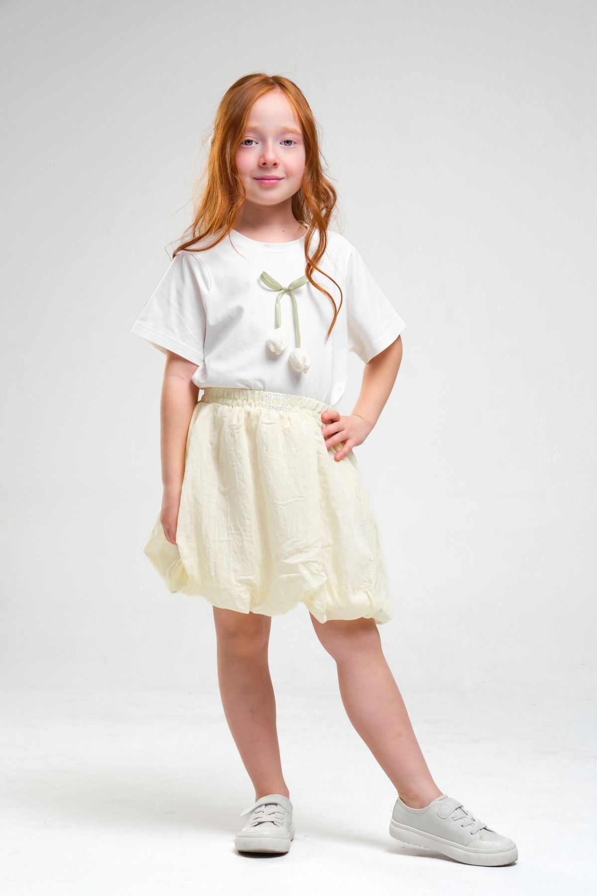 4-8 Yaş Daisy Lovelye Kız Çocuk Takım-Sarı