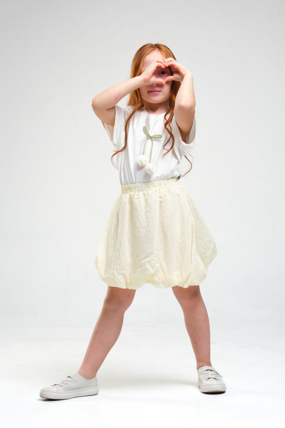 4-8 Yaş Daisy Lovelye Kız Çocuk Takım-Sarı