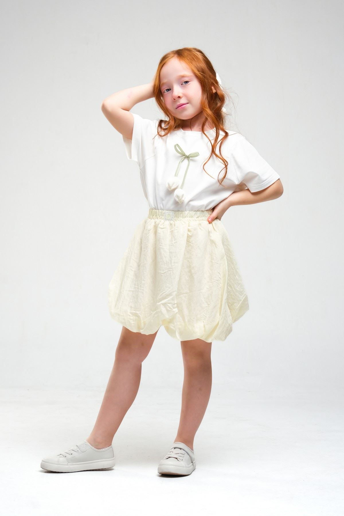 4-8 Yaş Daisy Lovelye Kız Çocuk Takım-Sarı