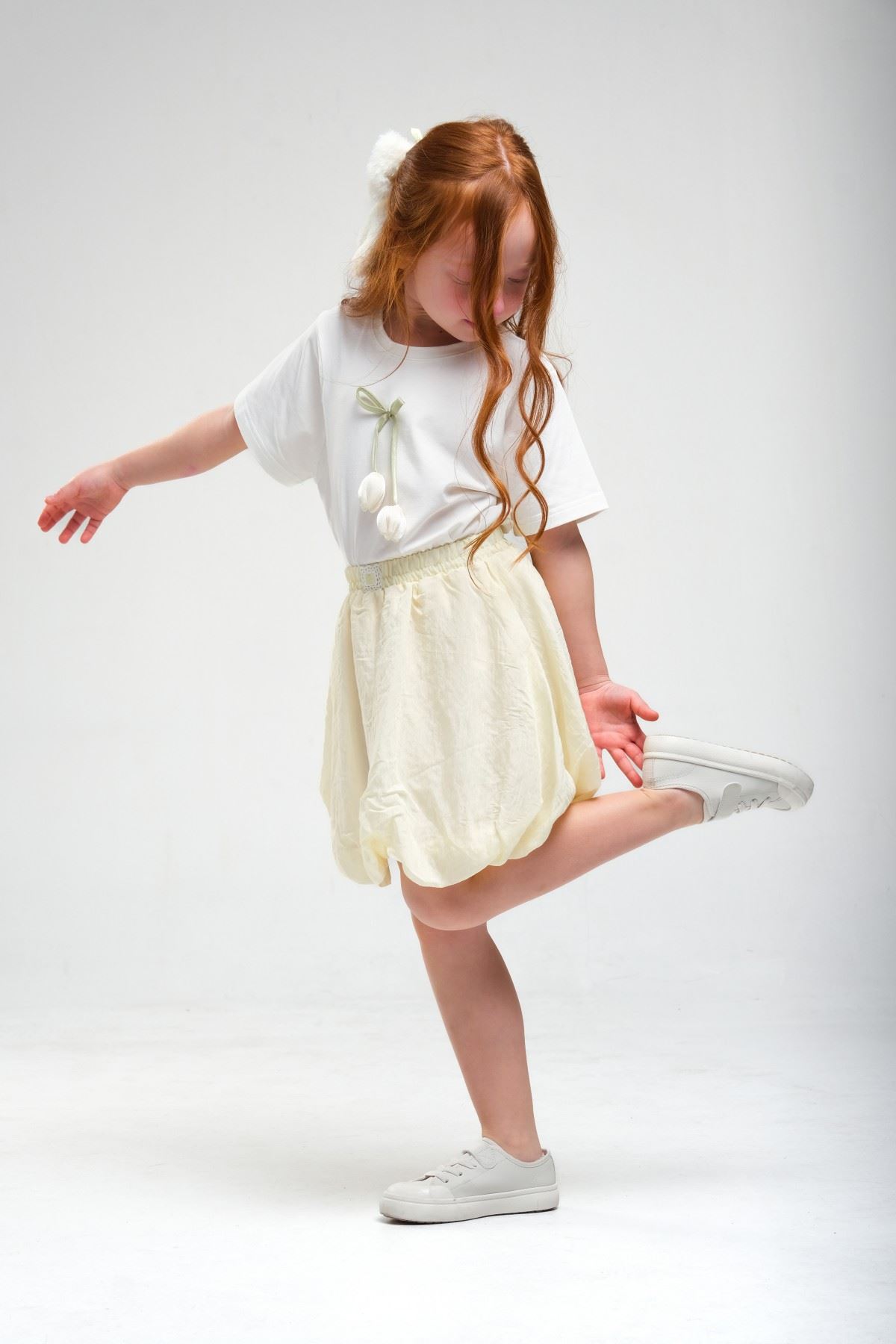 4-8 Yaş Daisy Lovelye Kız Çocuk Takım-Sarı