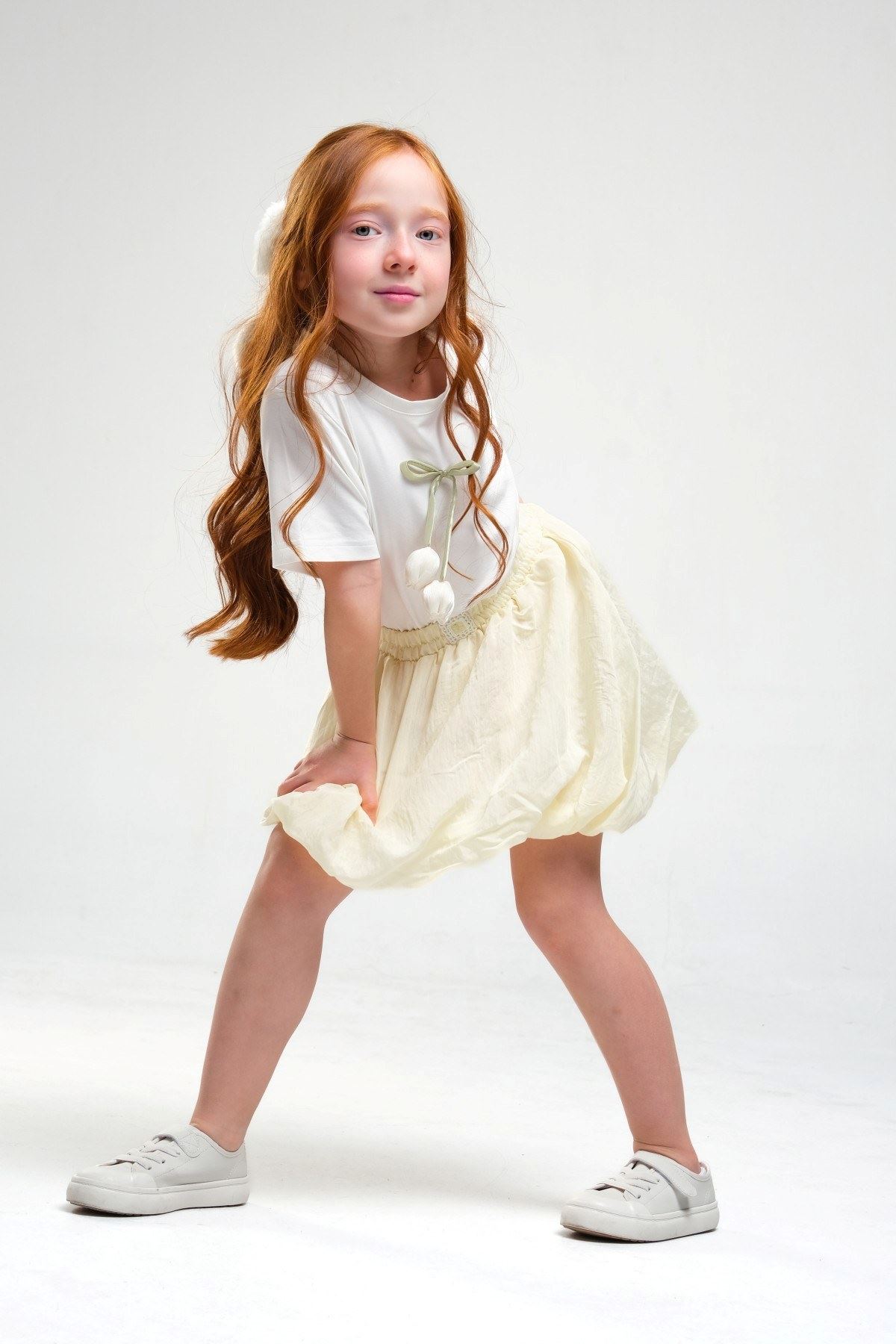 4-8 Yaş Daisy Lovelye Kız Çocuk Takım-Sarı