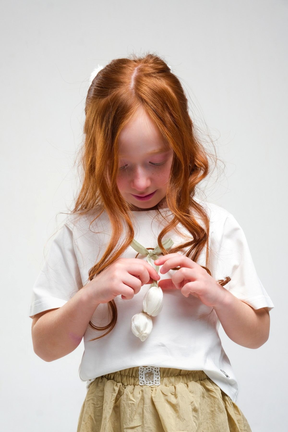 4-8 Yaş Daisy Lovelye Kız Çocuk Takım-Haki