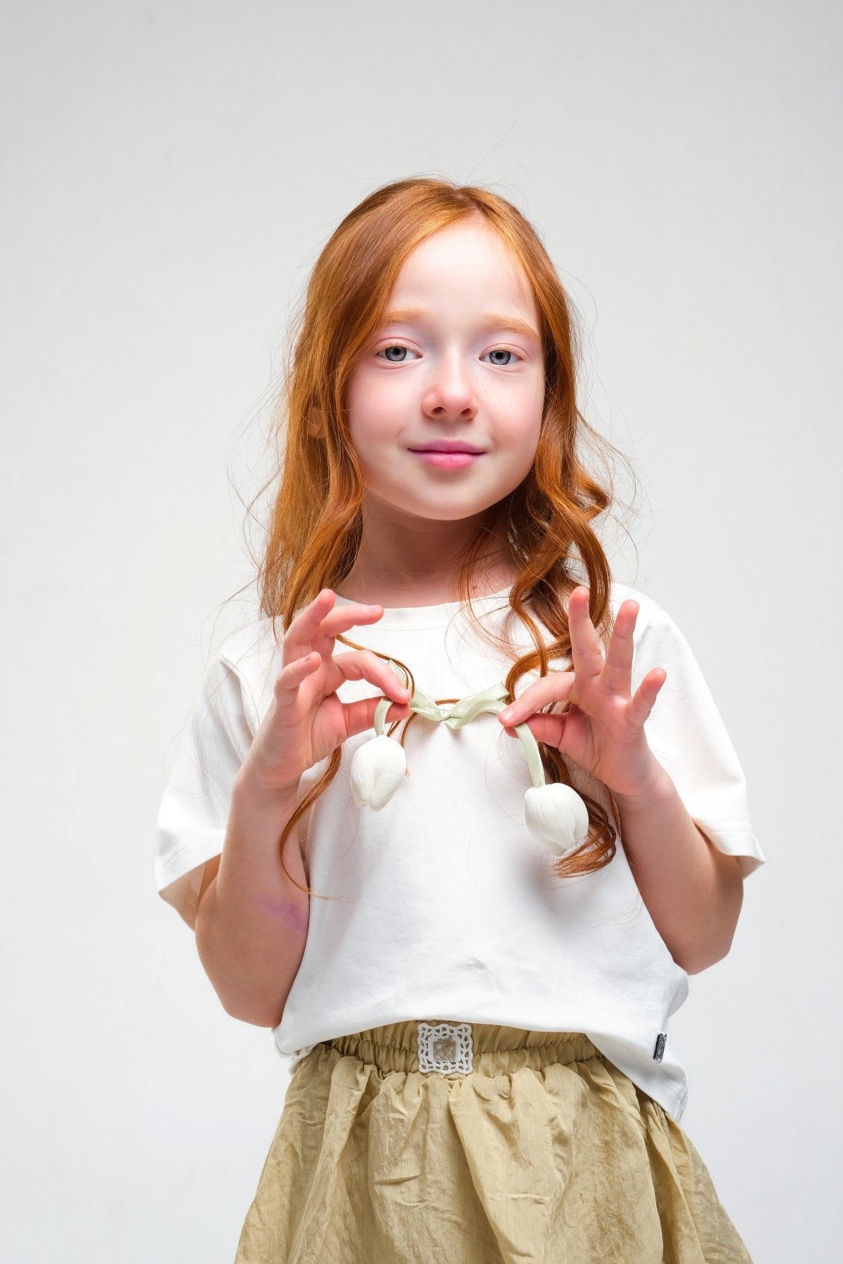 4-8 Yaş Daisy Lovelye Kız Çocuk Takım-Haki