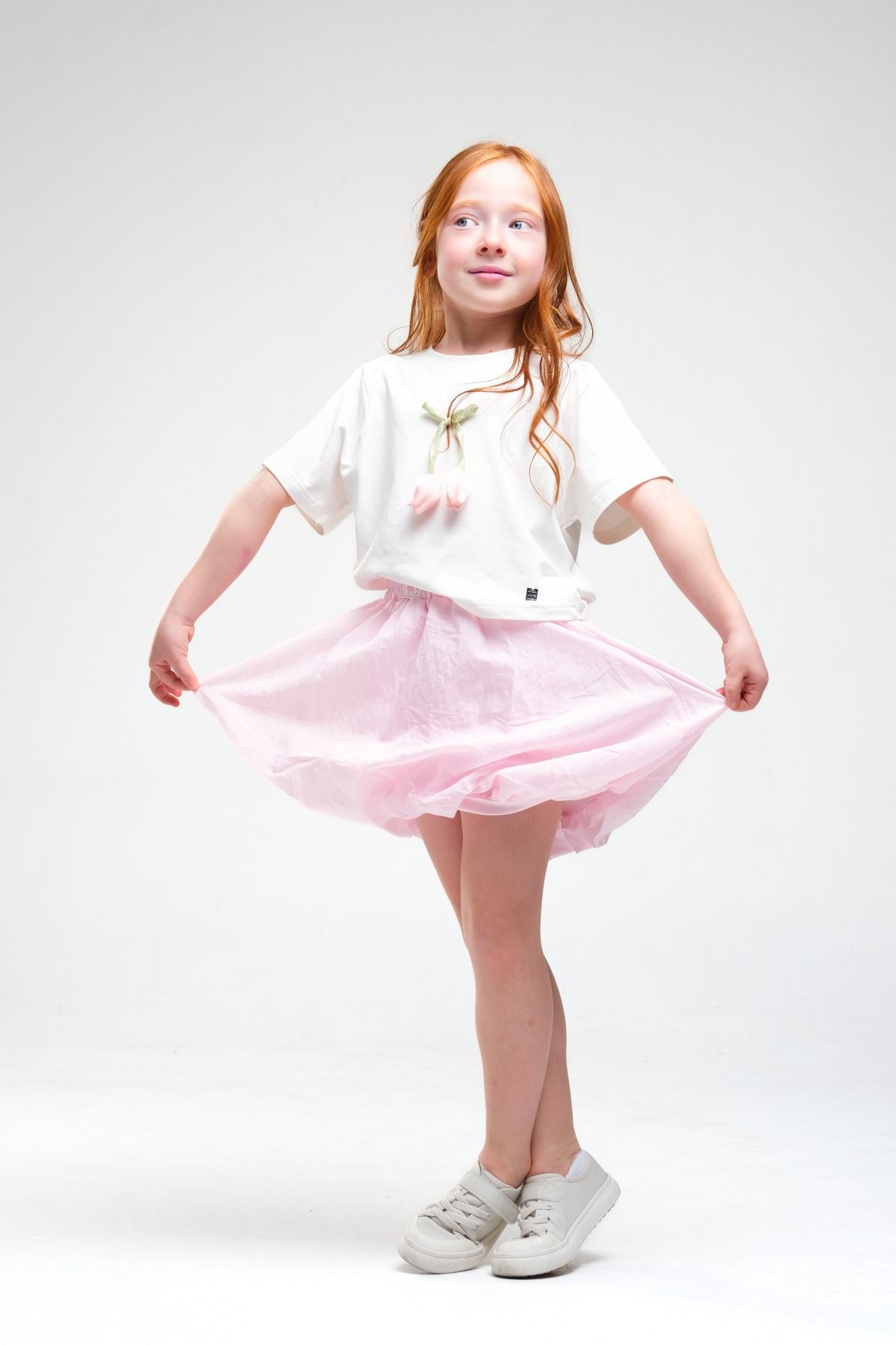 4-8 Yaş Daisy Lovelye Kız Çocuk Takım-Şeker Pembe