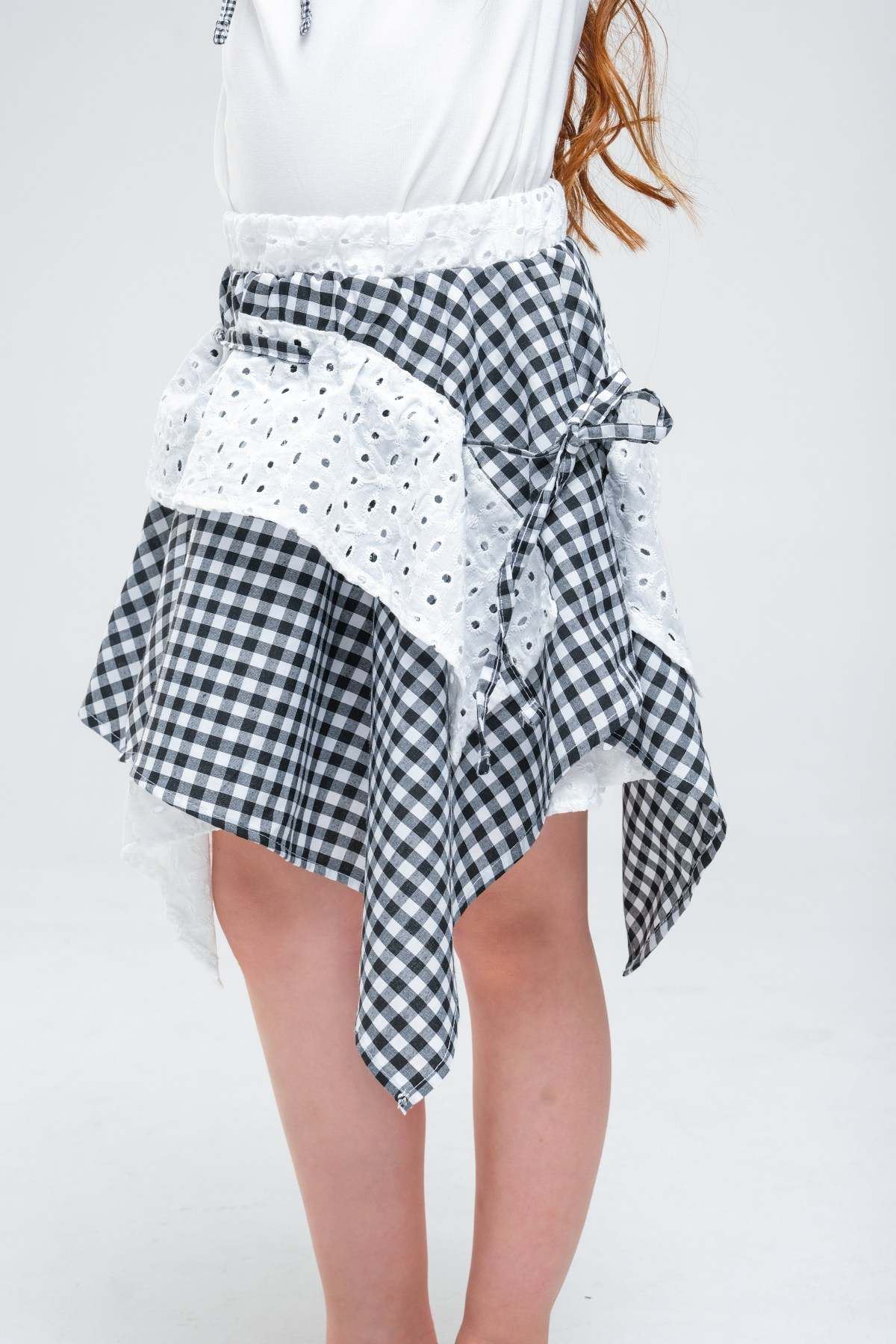 4-8 Yaş Navy Firuze Kız Çocuk Takım-Siyah