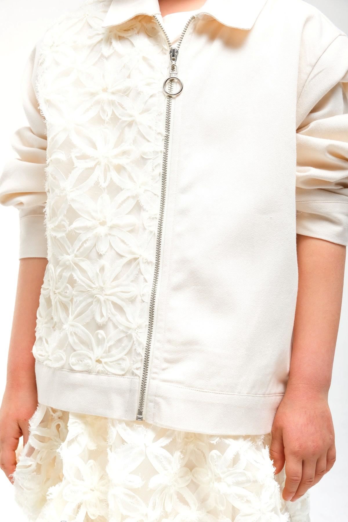 4-8 Yaş Royal Pearl Kız Çocuk 3'Lü Takım-Latte