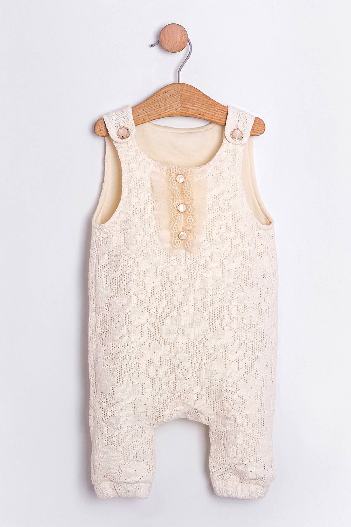 6-18 Aylık Leyla Kız Bebek 3'Lü Takım-Latte