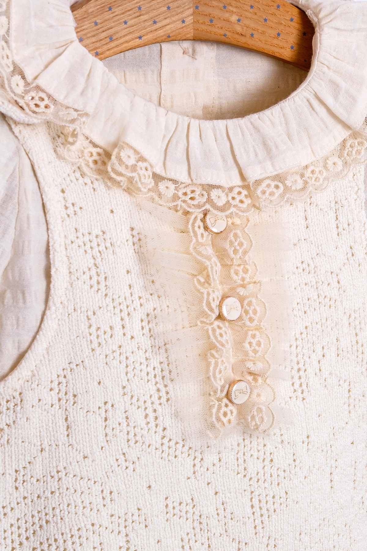 6-18 Aylık Leyla Kız Bebek 3'Lü Takım-Latte