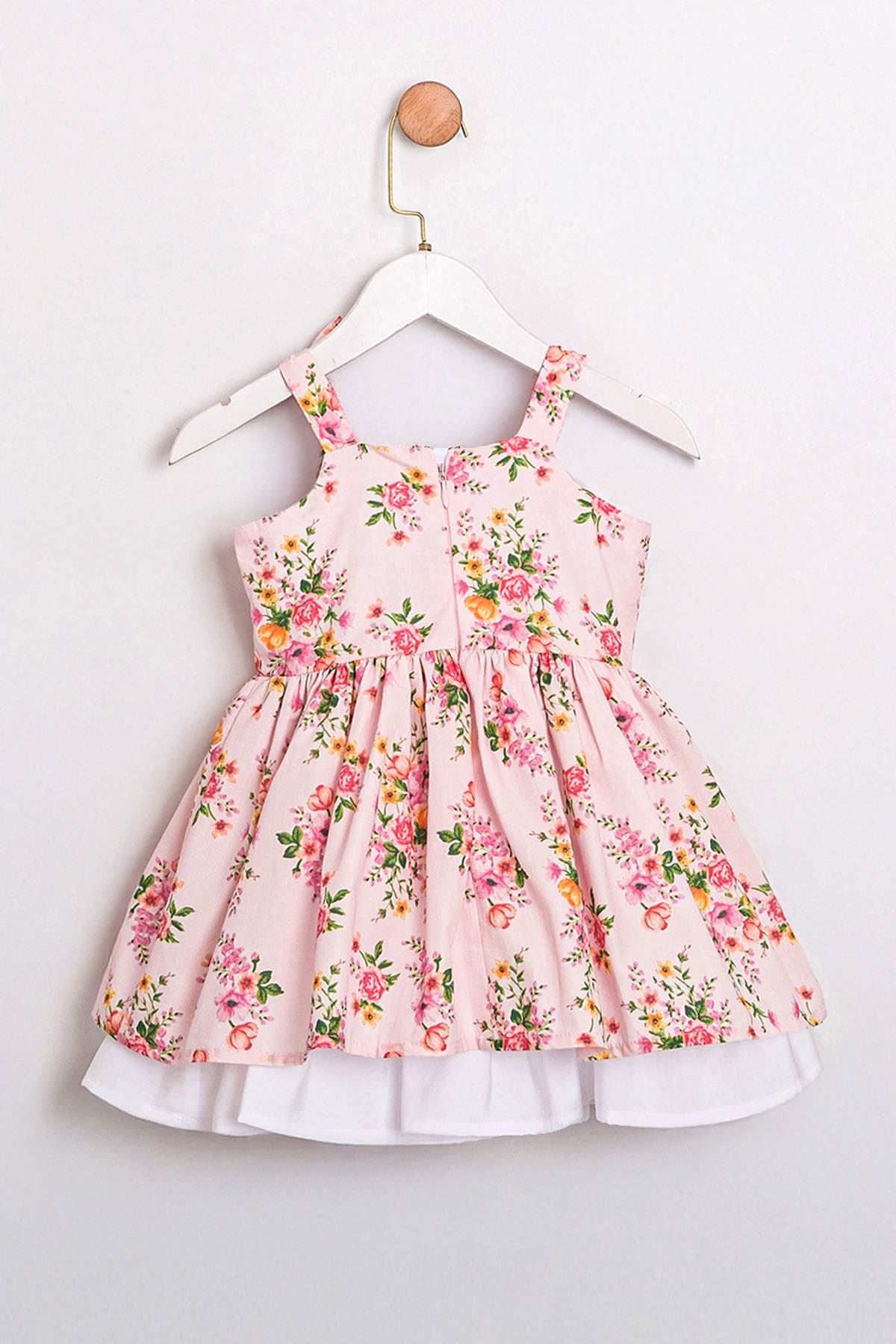 2-5 Yaş Maria Mussness Kız Çocuk Elbise-Pembe