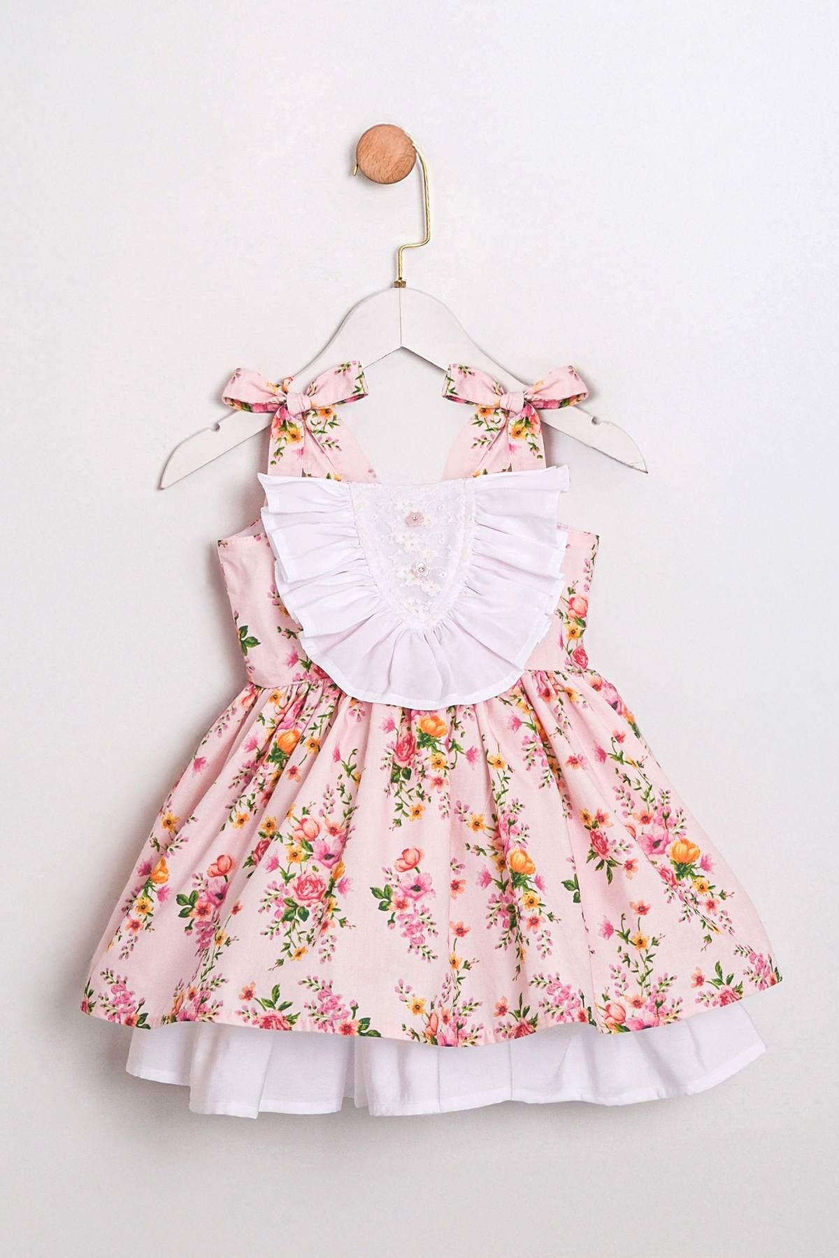 2-5 Yaş Maria Mussness Kız Çocuk Elbise-Pembe