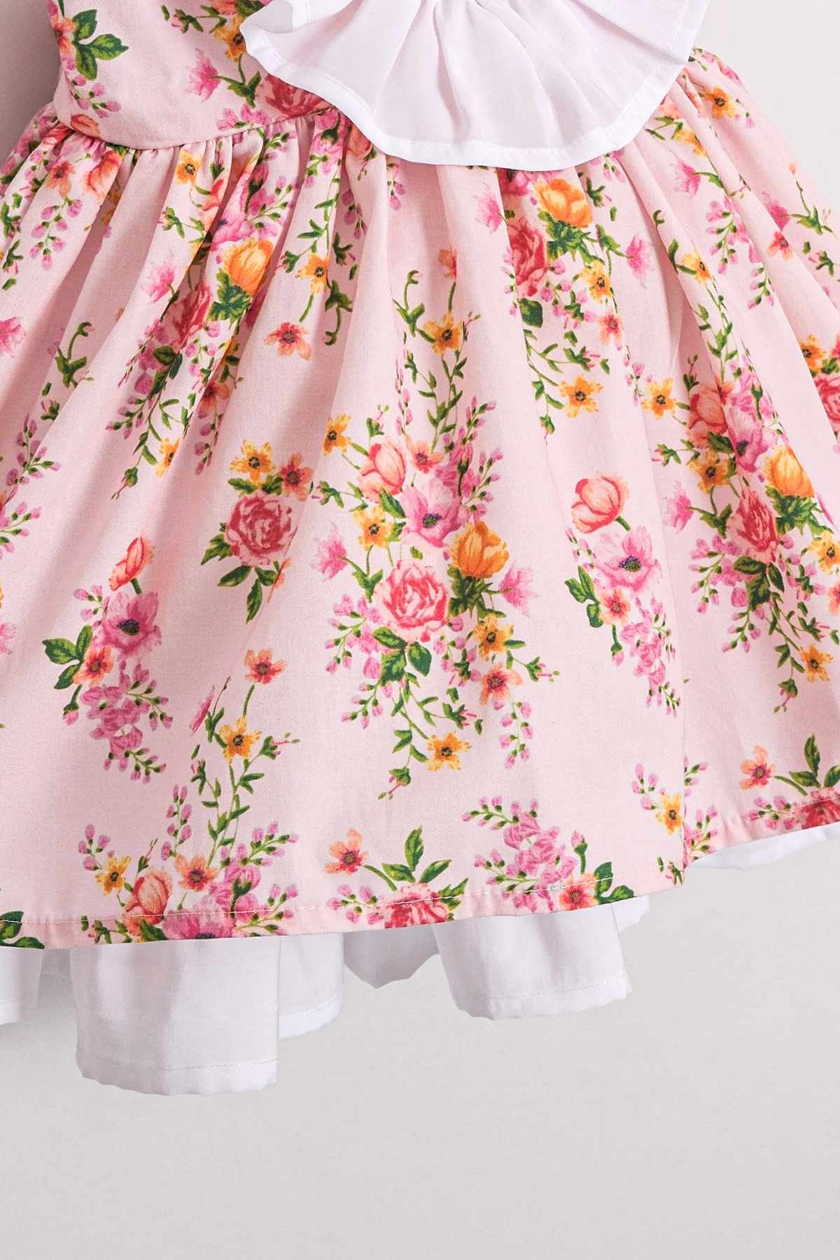 2-5 Yaş Maria Mussness Kız Çocuk Elbise-Pembe