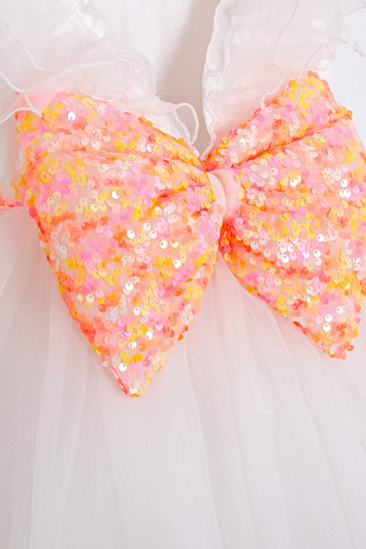 2-5 Yaş Bella Mini Kız Çocuk Elbise-Somon