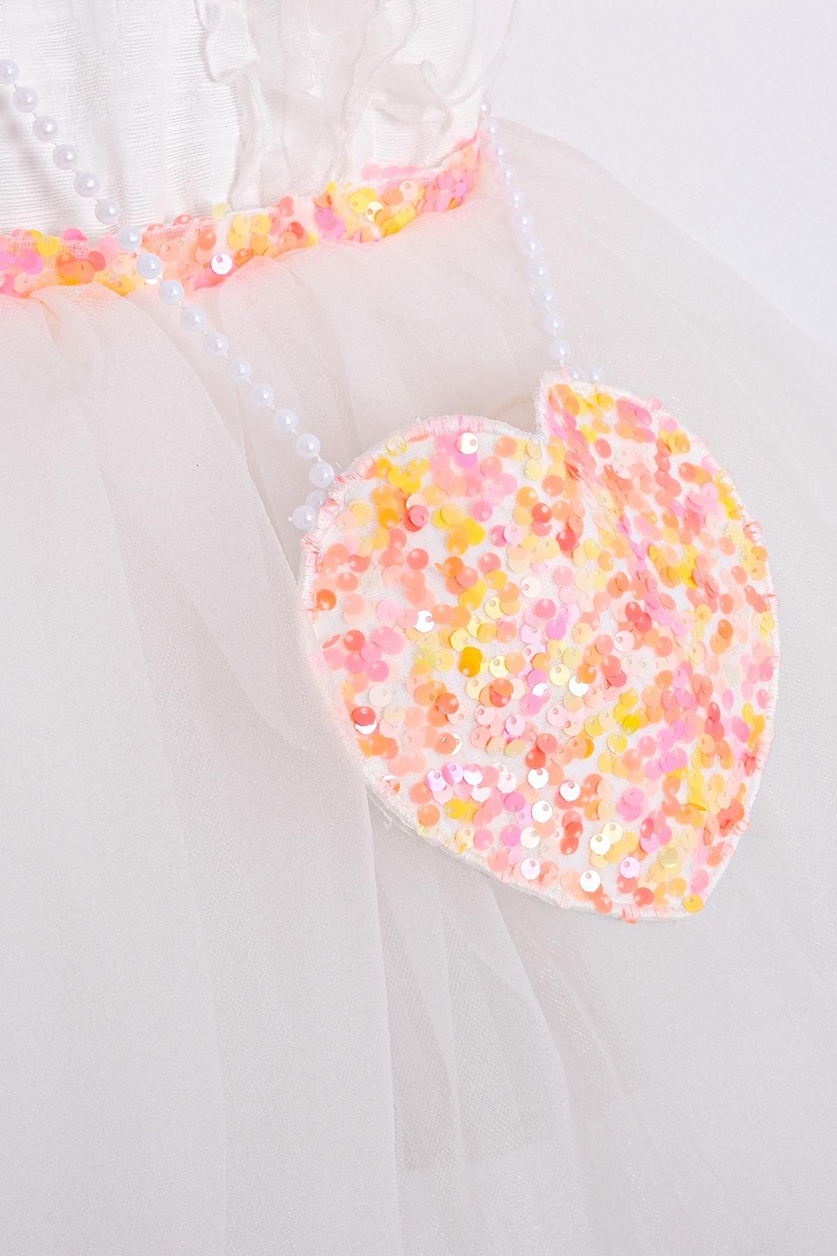 2-5 Yaş Bella Mini Kız Çocuk Elbise-Somon