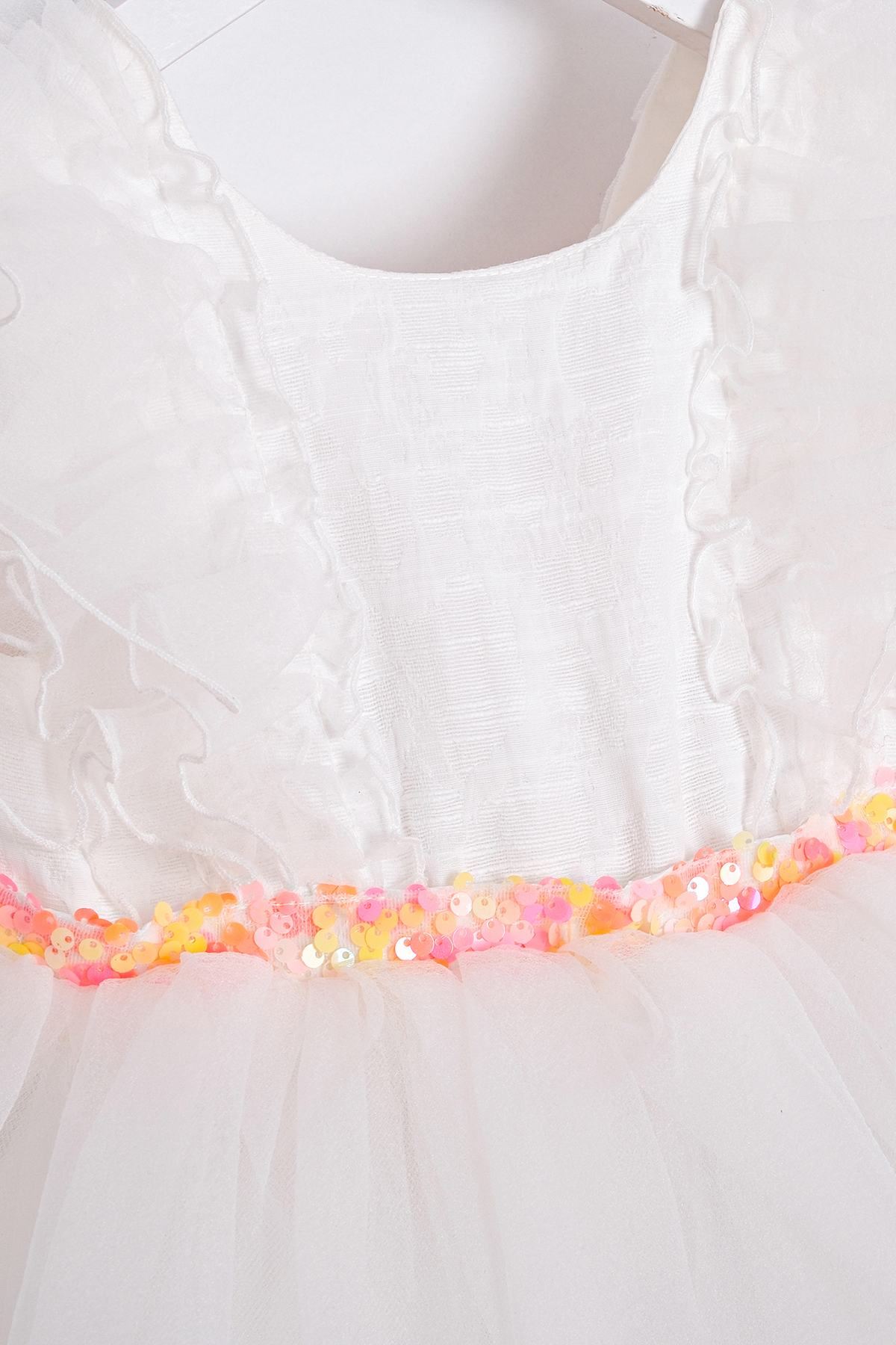 2-5 Yaş Bella Mini Kız Çocuk Elbise-Somon