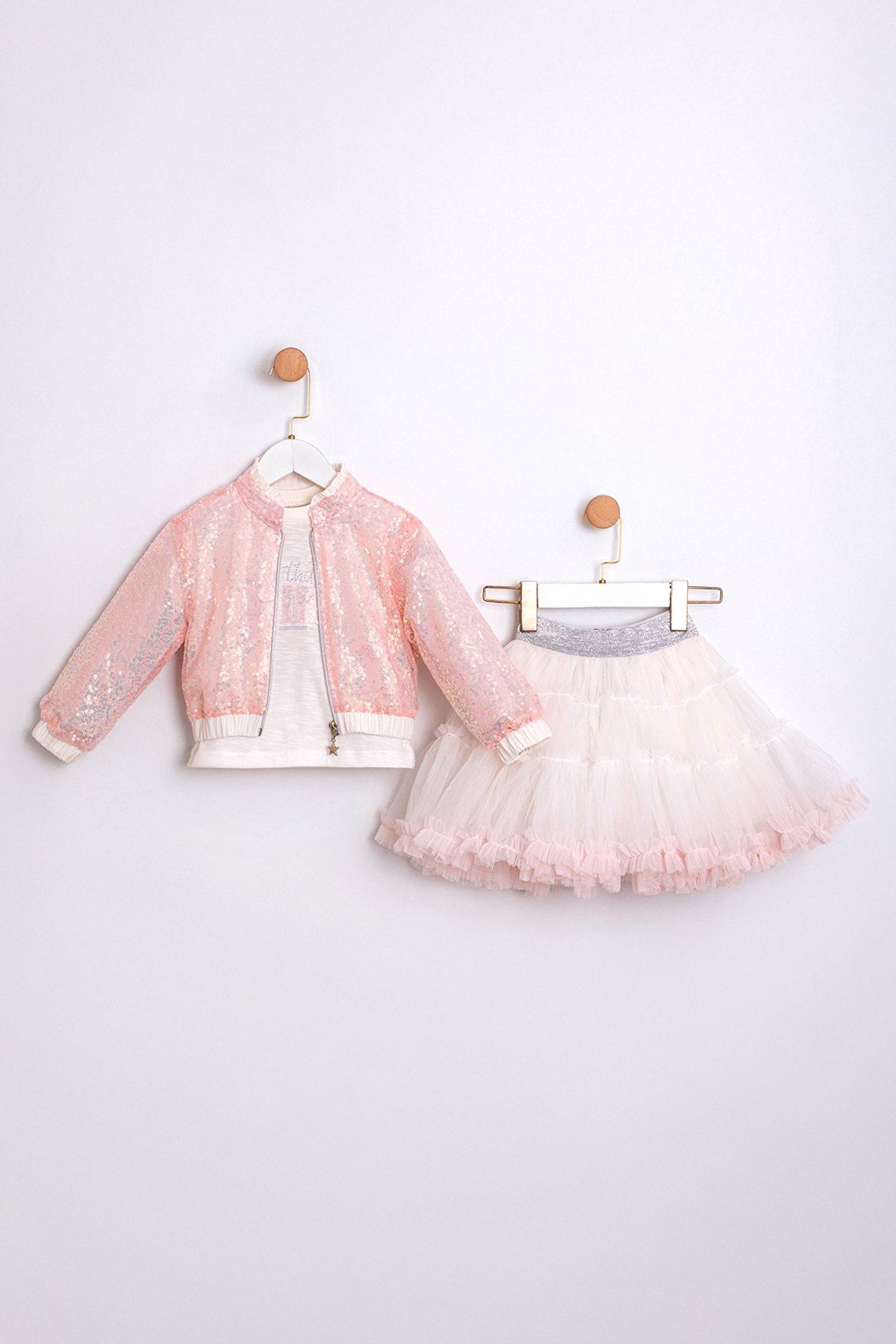 2-5 Yaş Magic Kız Çocuk 3'Lü Takım-Pembe