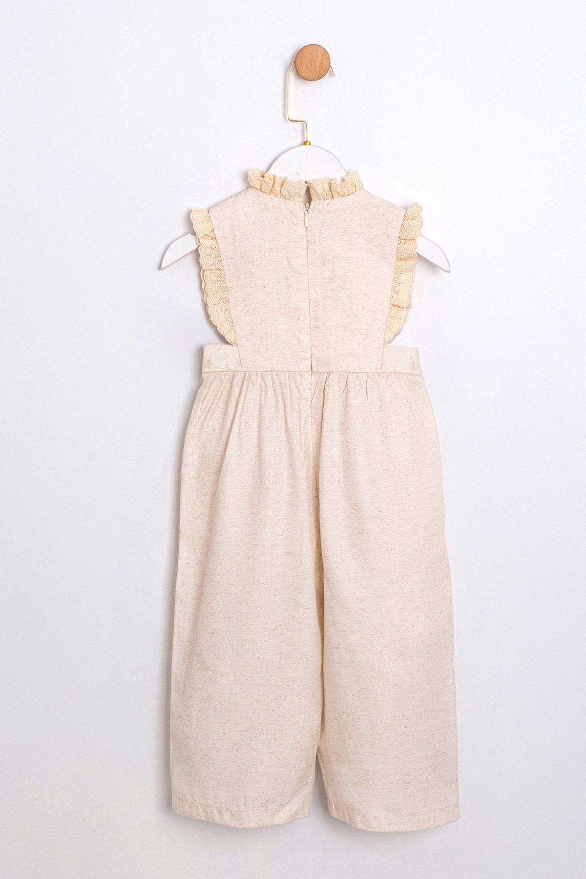 2-5 Yaş Cuddless Set Kız Çocuk Tulum-Latte