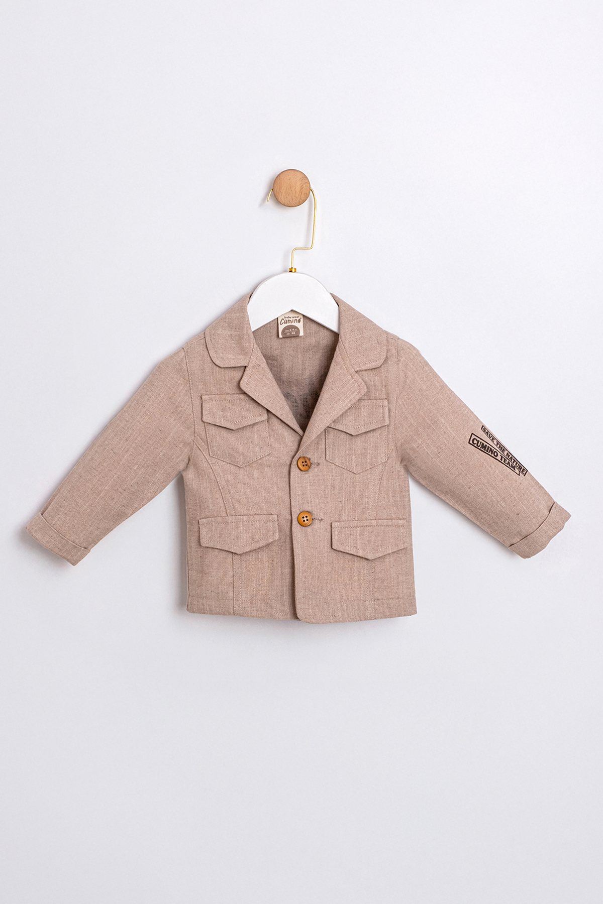 9-24 Aylık Prime Prince Erkek Bebek 3'Lü Takım-Latte