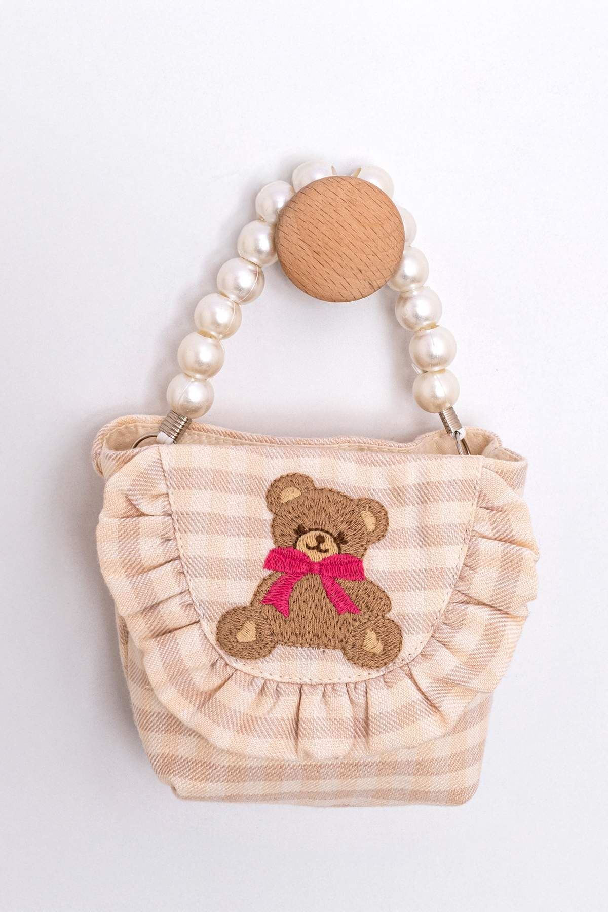 2-5 Yaş Mommy's Love Kız Çocuk Elbise-Pudra