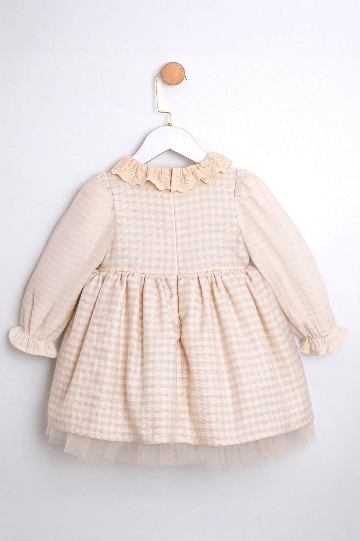 2-5 Yaş Mommy's Love Kız Çocuk Elbise-Mavi