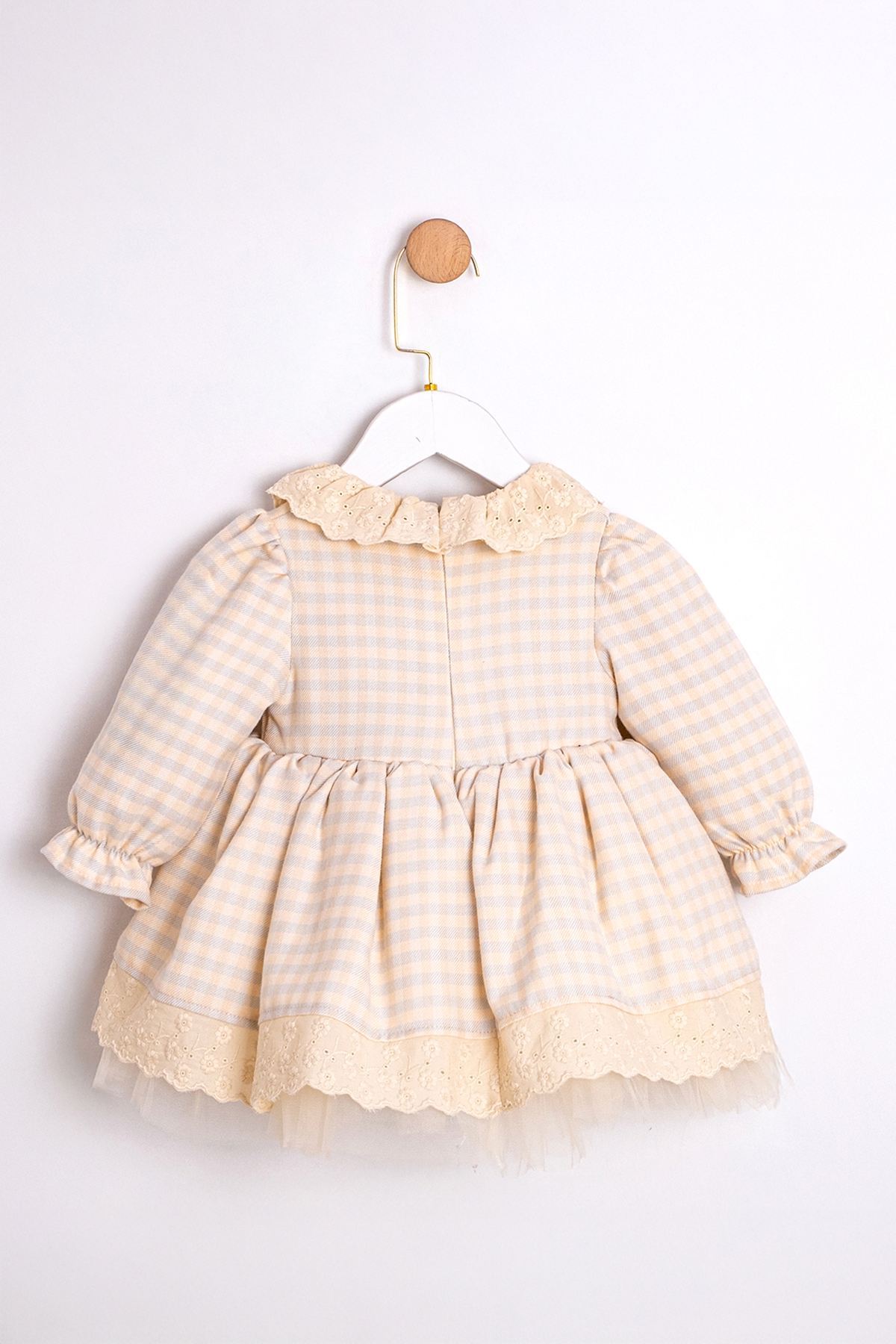 9-24 Aylık Vıvıenne Kız Bebek Çantalı Elbise-Mavi