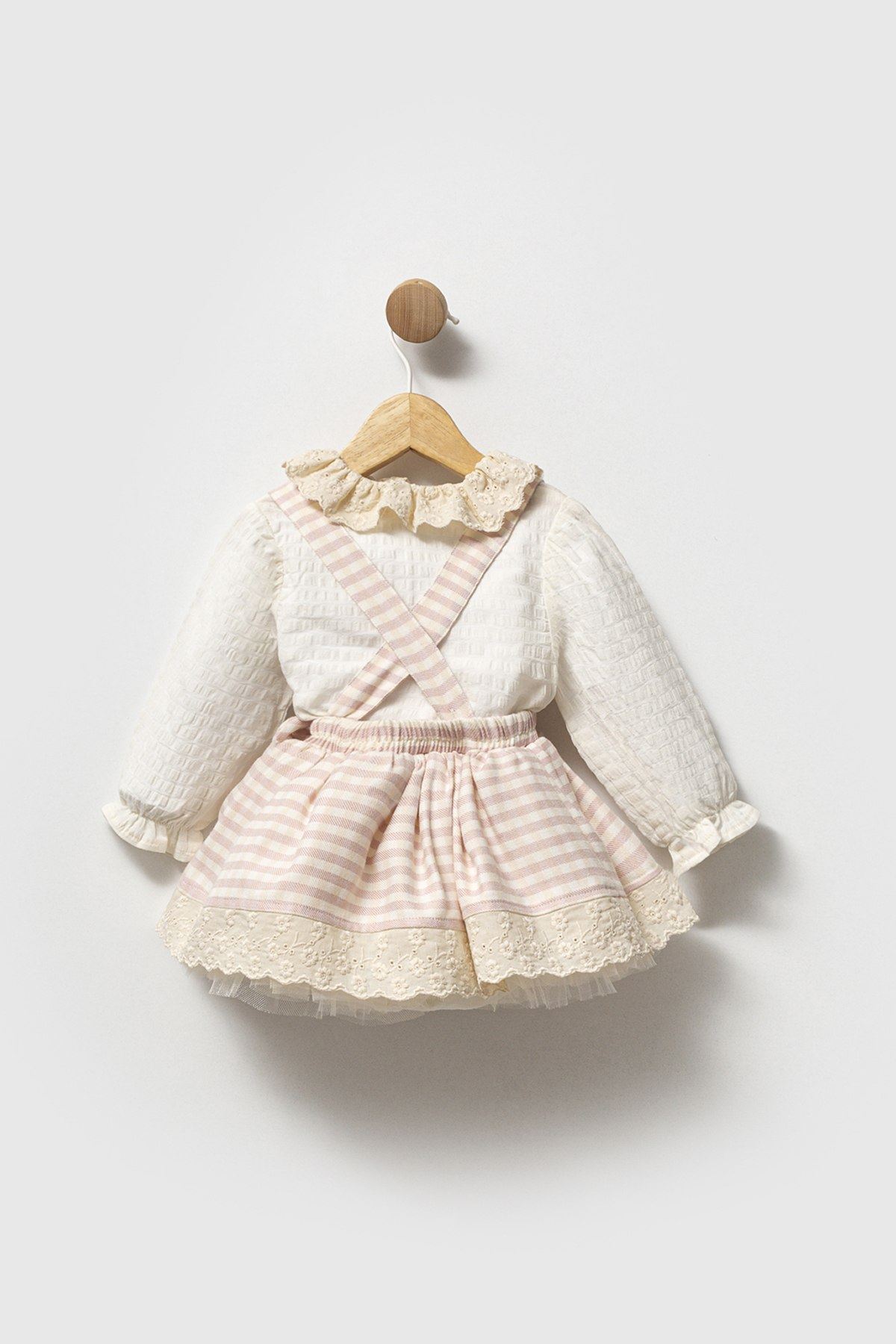 9-24 Aylık Jaqueline Kız Bebek Takım-Pembe