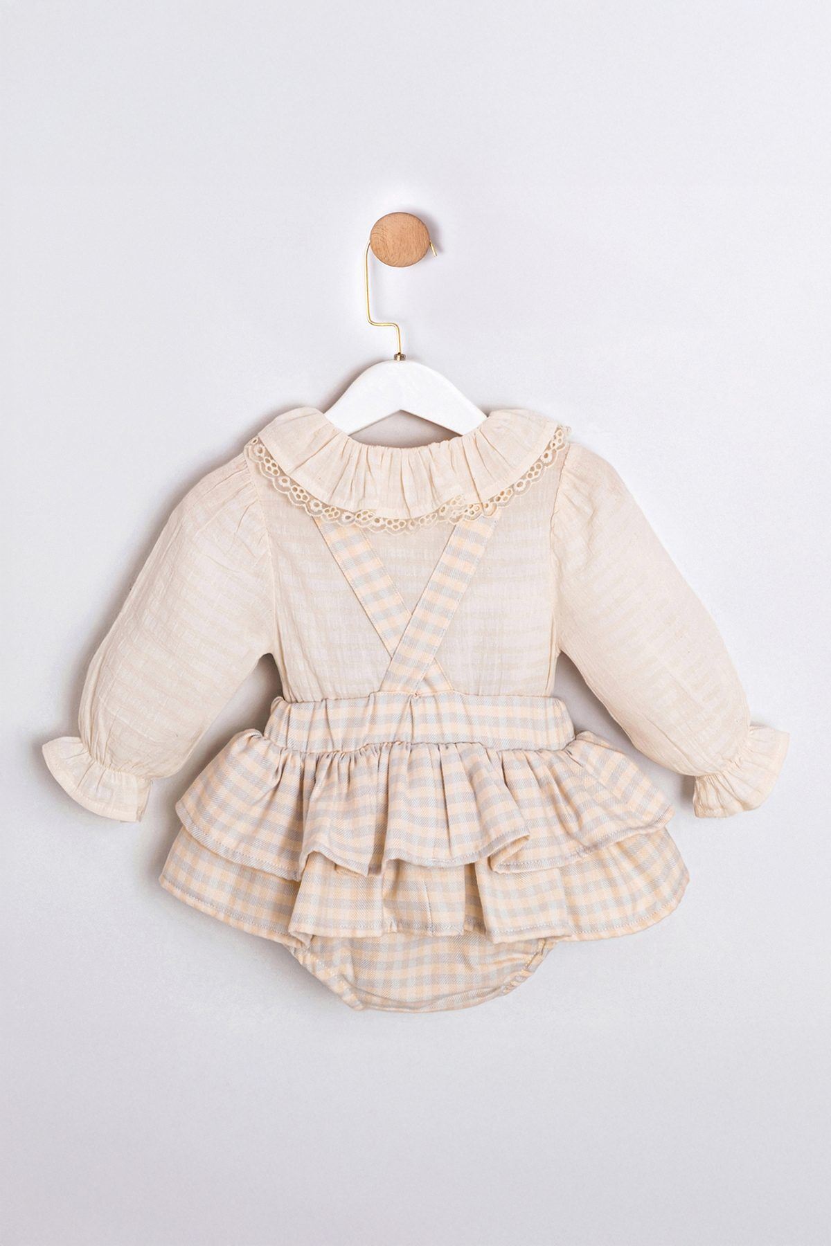 6-18 Aylık Happy Bear Kız Bebek Takım-Mavi