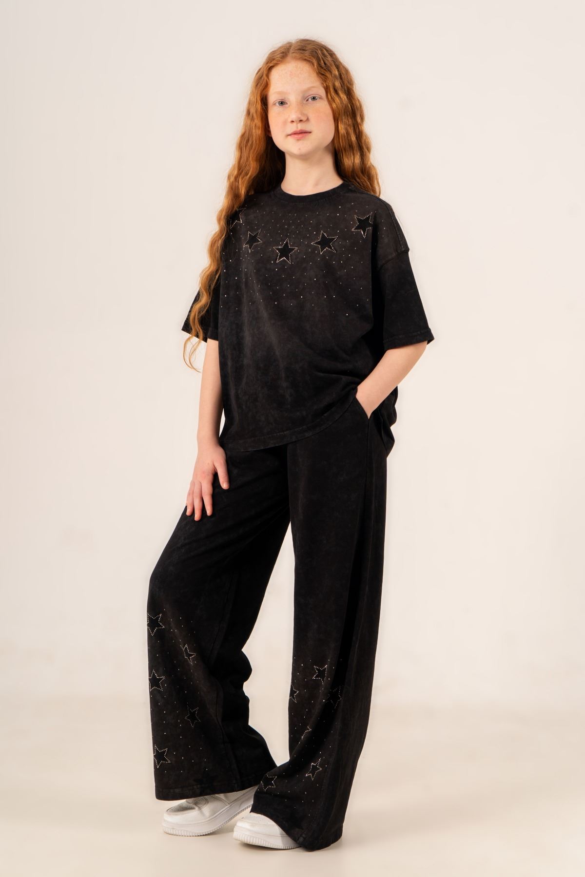 9-15 Yaş Magic  Mussness Kız Çocuk Takım-Siyah