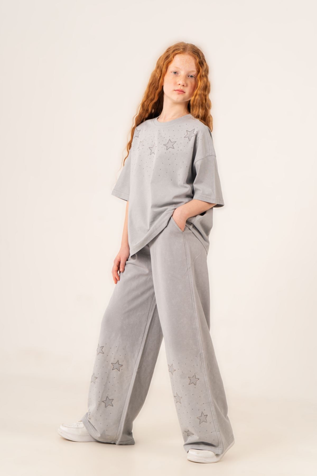 9-15 Yaş Magic  Mussness Kız Çocuk Takım-Uzay Grisi