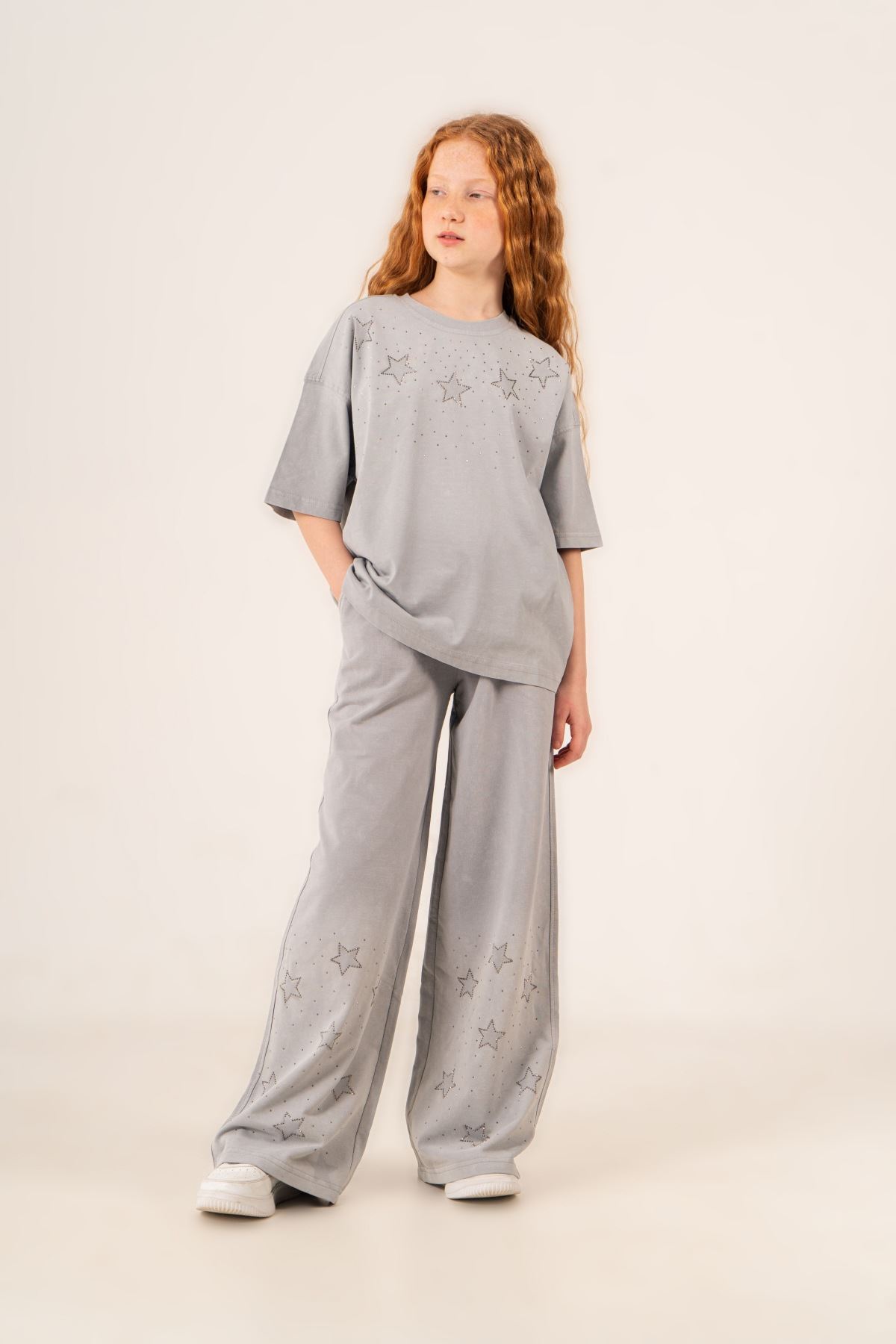 9-15 Yaş Magic  Mussness Kız Çocuk Takım-Uzay Grisi