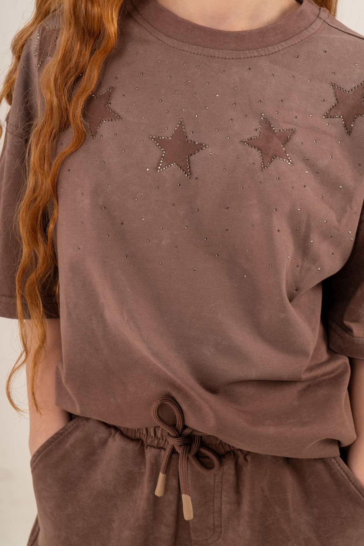 9-15 Yaş Magic  Mussness Kız Çocuk Takım-Kahverengi