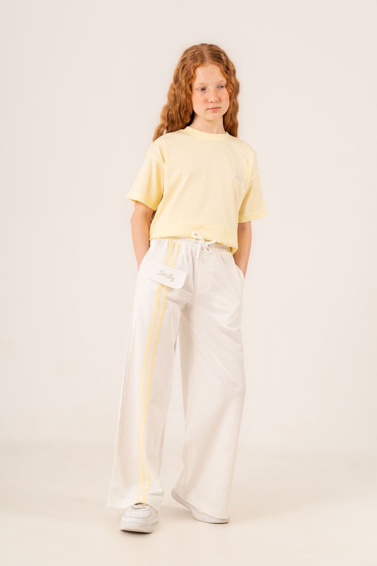 9-15 Yaş Cooles Cool Kız Çocuk Takım-Sarı