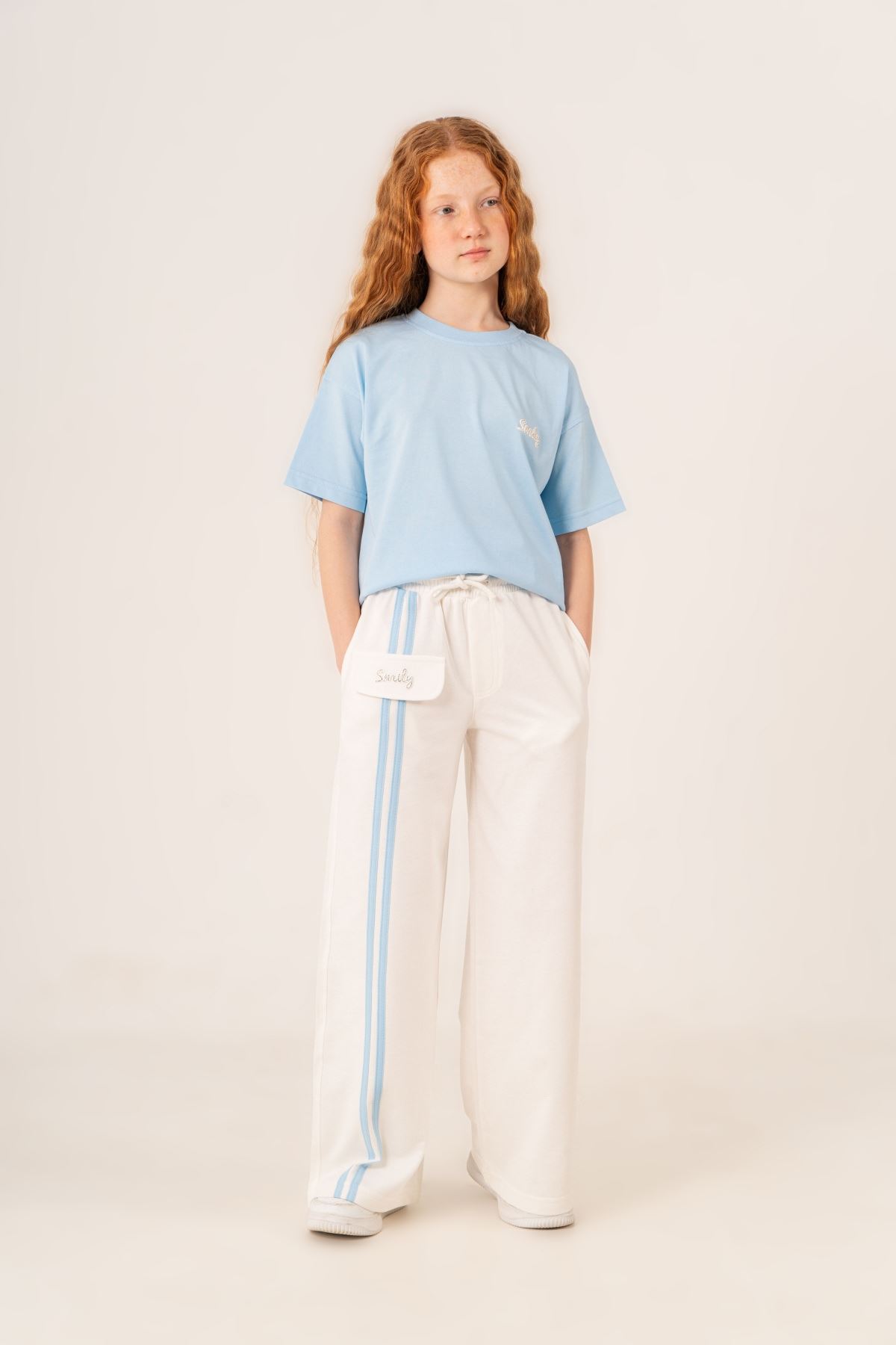 9-15 Yaş Cooles Cool Kız Çocuk Takım-Mavi