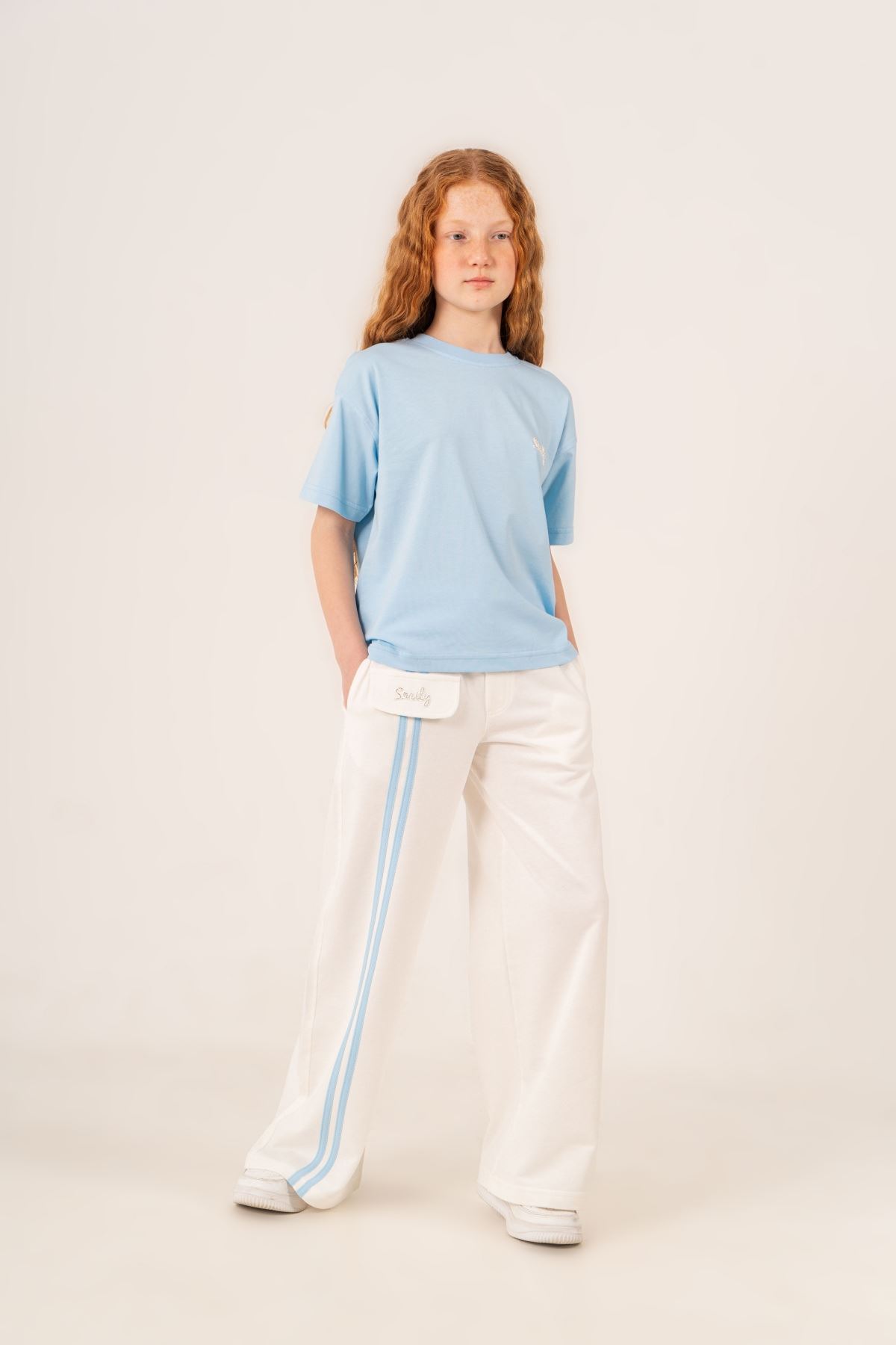 9-15 Yaş Cooles Cool Kız Çocuk Takım-Mavi